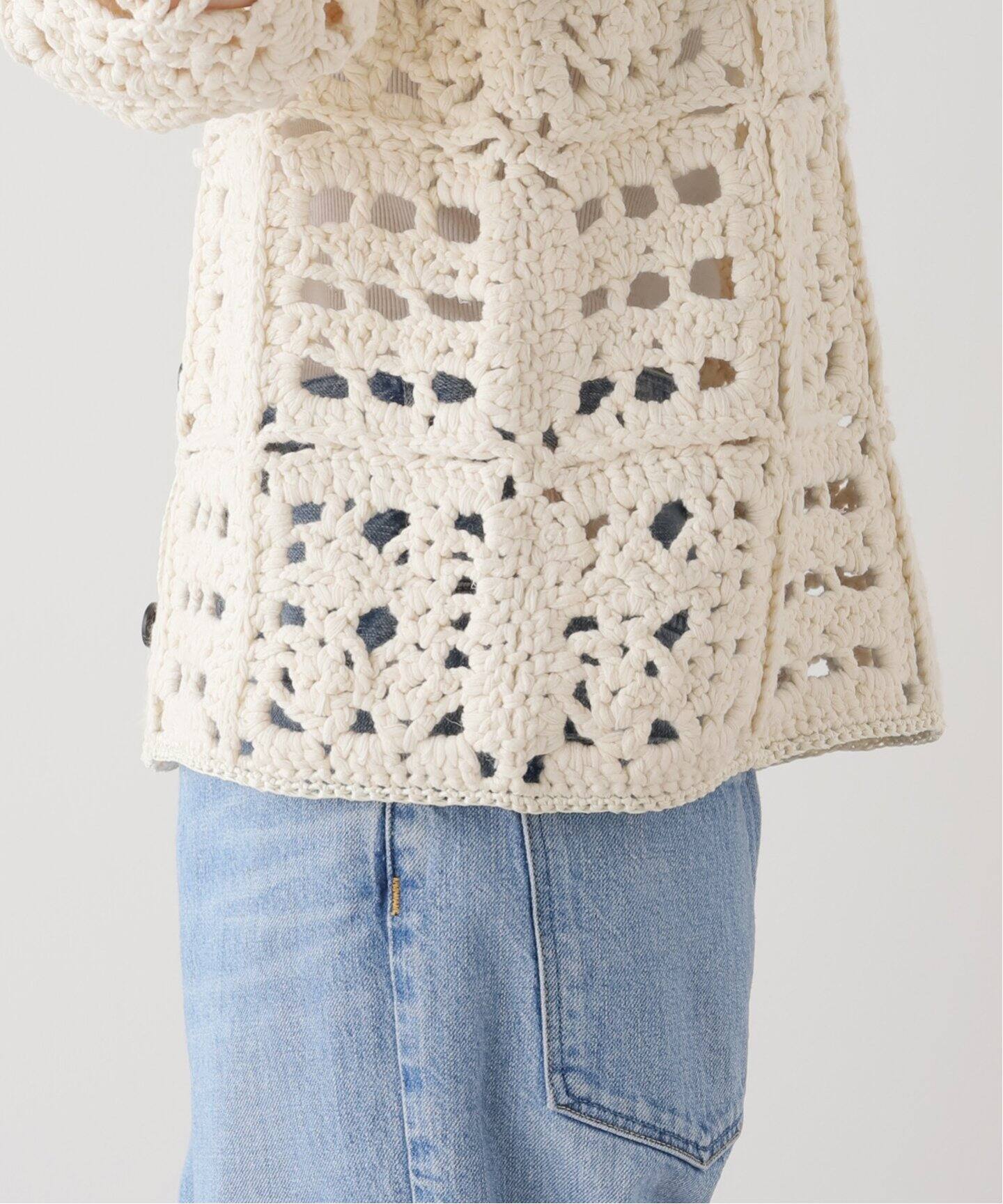 TODAYFUL / トゥデイフル】 Crochet Knit Shirts：ニット（ニット 
