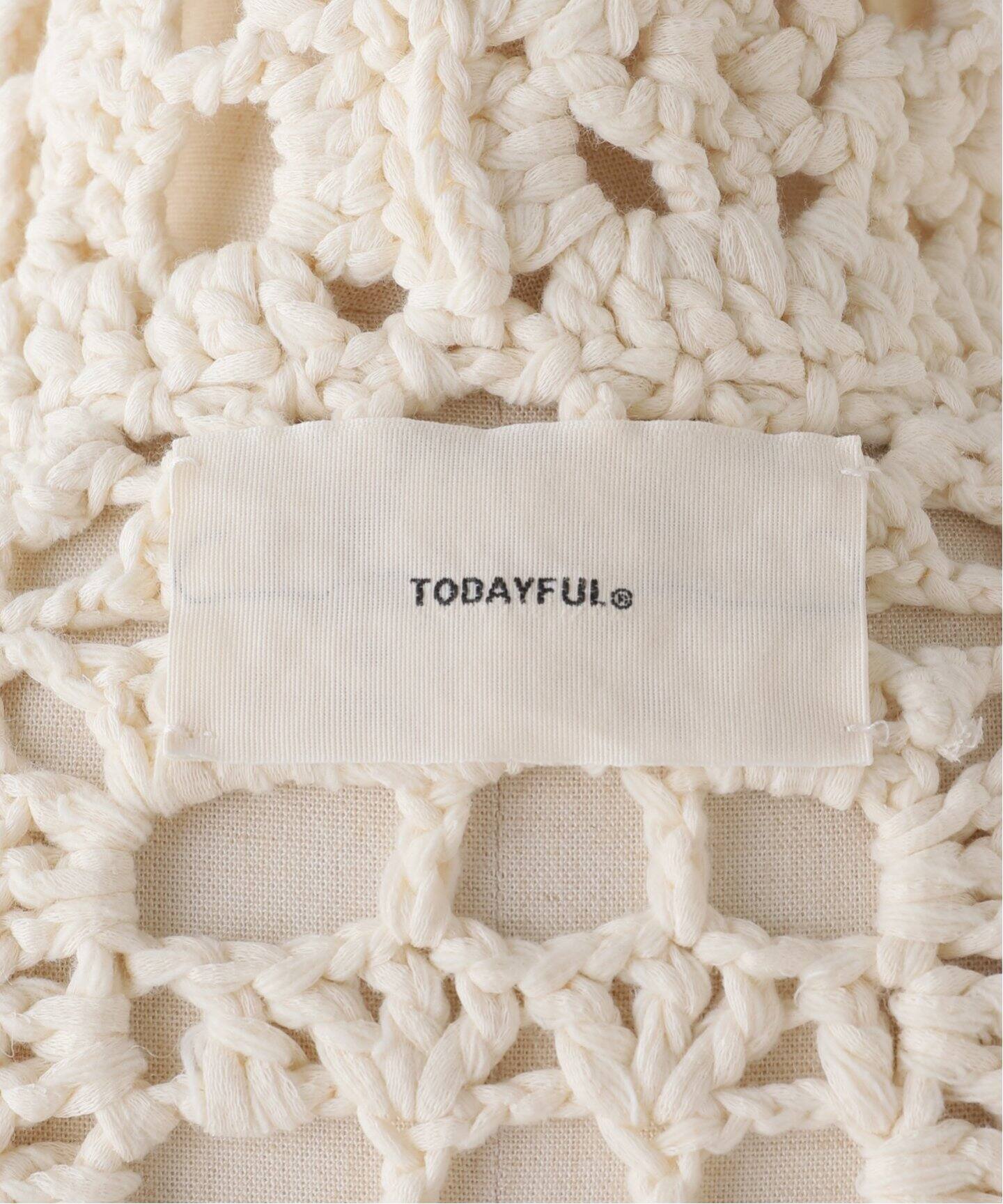TODAYFUL / トゥデイフル】 Crochet Knit Shirts：ニット（ニット 