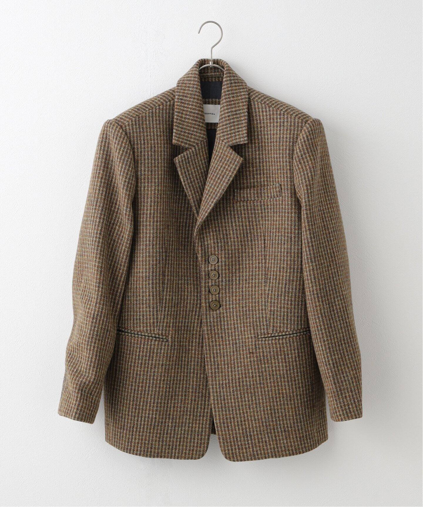 TODAYFUL / トゥデイフル】Wool100% Check Jacket：ジャケット  