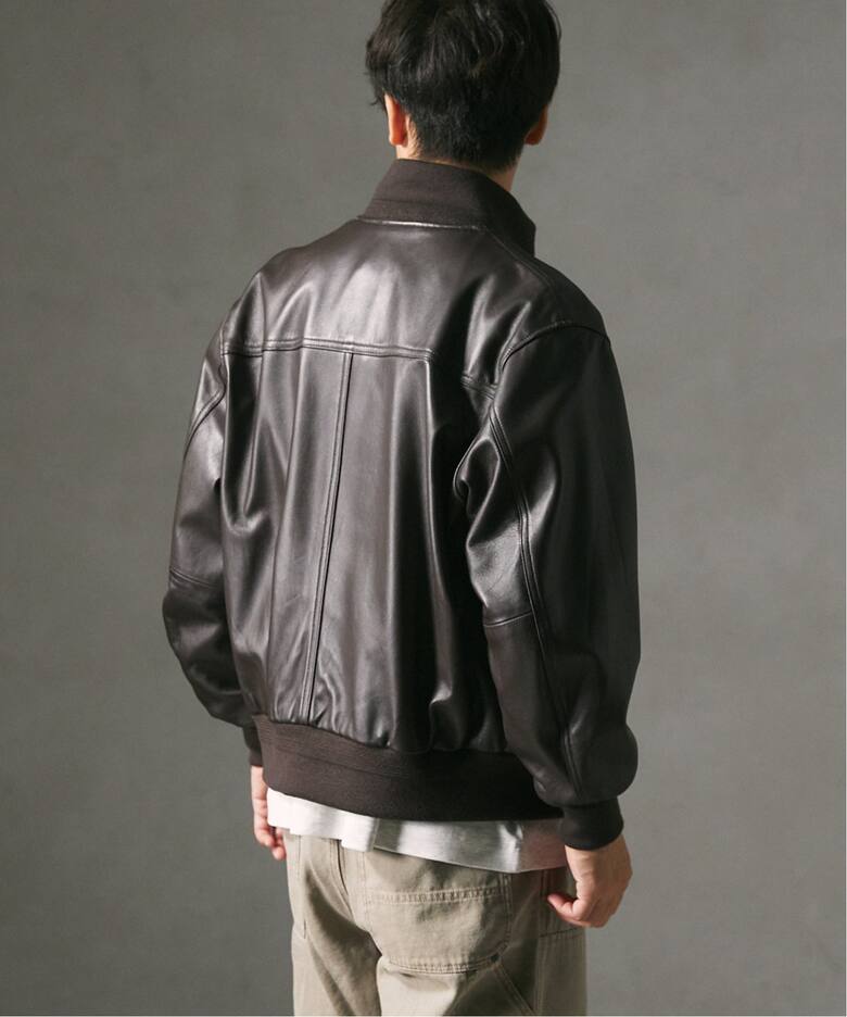 SKOOKUM / スクーカム 別注 A-1 バルスタージャケット（レザー 