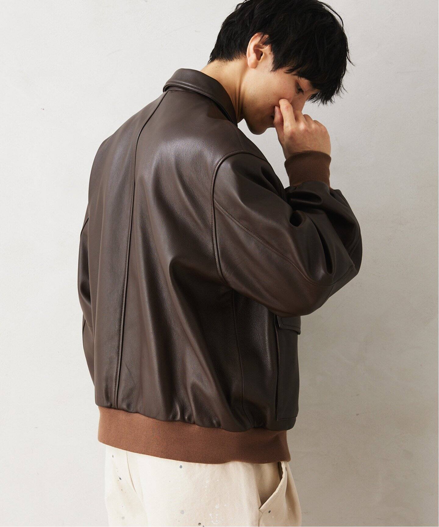 追加》【SKOOKUM / スクーカム】別注 A-2 レザージャケット（レザー