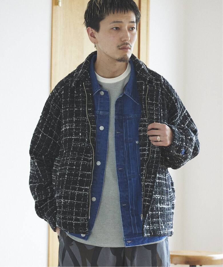 Cafissi / ODINO9 チェックジップブルゾン（その他ブルゾン／アウター 