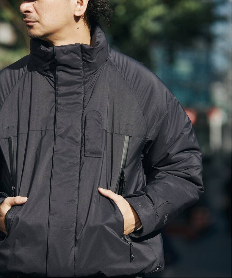 PERTEX(R) QUANTUM AIR スタンドカラー パフィージャケット（中綿 
