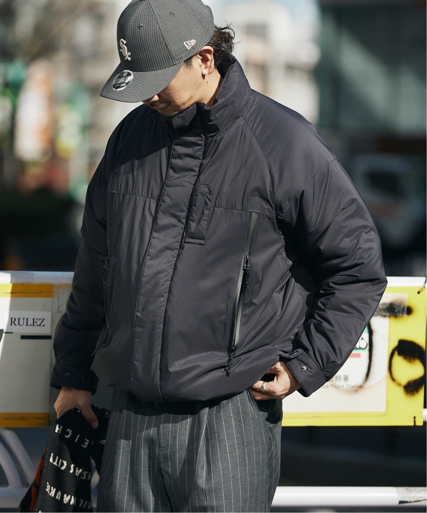 PERTEX(R) QUANTUM AIR スタンドカラー パフィージャケット（中綿