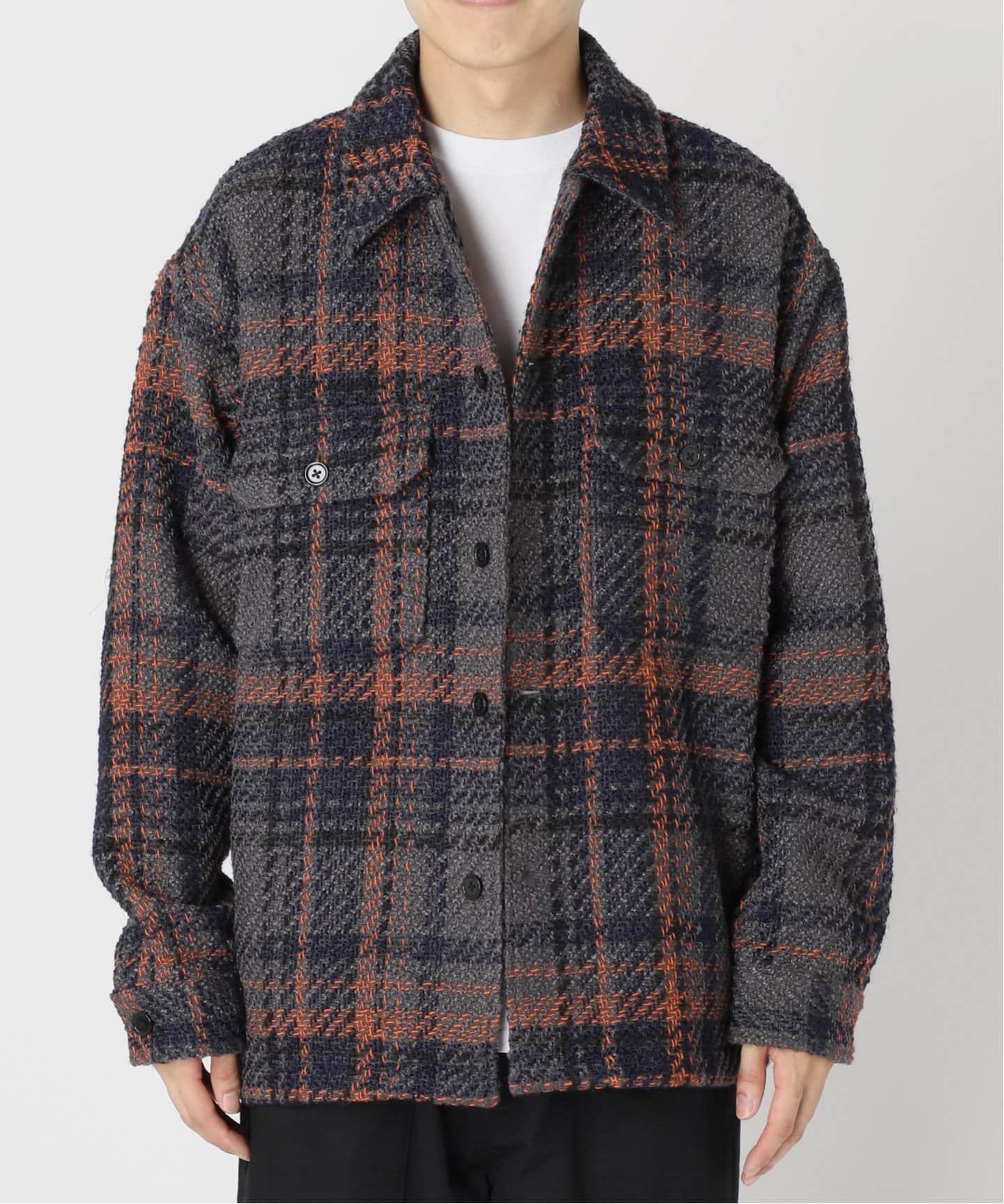 JOURNAL STANDARD 【NEU】 リングツイードチェックロングCPO JOURNAL STANDARD 【NEU】 リングツイードチェックロングCPO