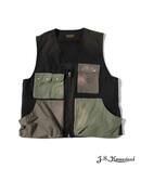 【J.S.Homestead】Crazy-Pattern Utility Vest