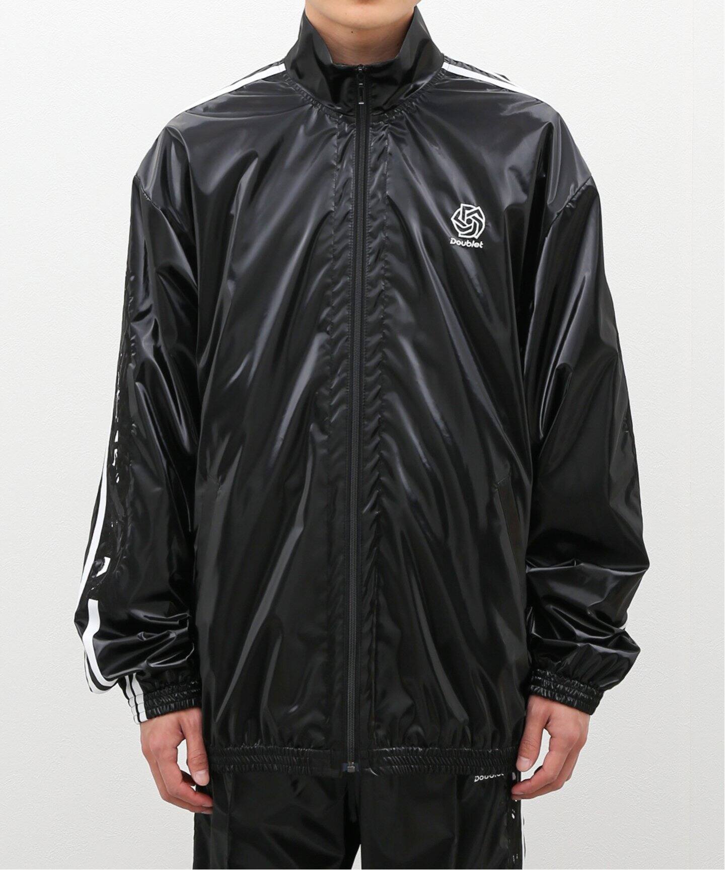 doublet LAMINATE TRACK JACKET S 青 doublet / ダブレット】LAMINATE TRACK JACKET（その他ブルゾン