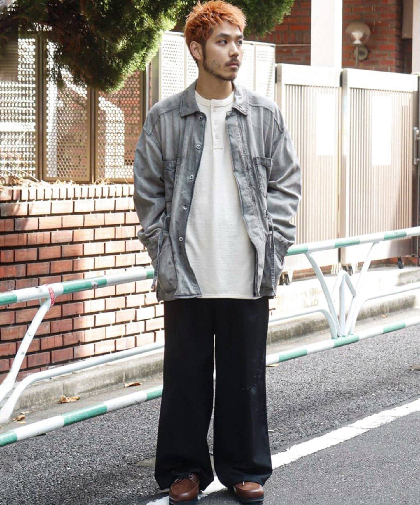ANCELLM / アンセルム】AGING DENIM SHIRT JACKET（デニムジャケット 