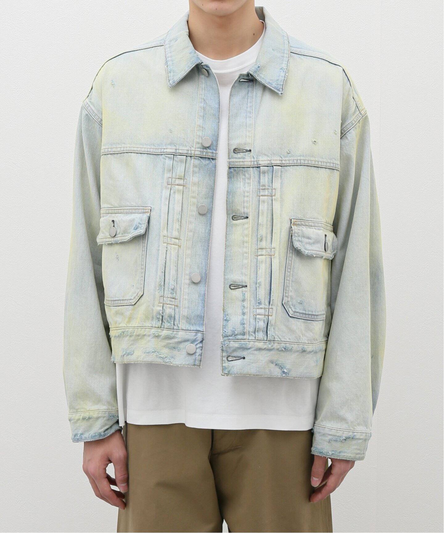 ANCELLM / アンセルム】CRASH DENIM JACKET type-2（デニムジャケット  