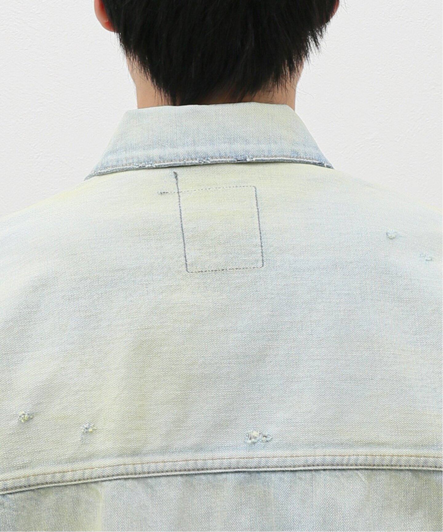 ANCELLM / アンセルム】CRASH DENIM JACKET type-2(デニムジャケット ANCELLM / アンセルム】CRASH DENIM JACKET type-2(デニムジャケット