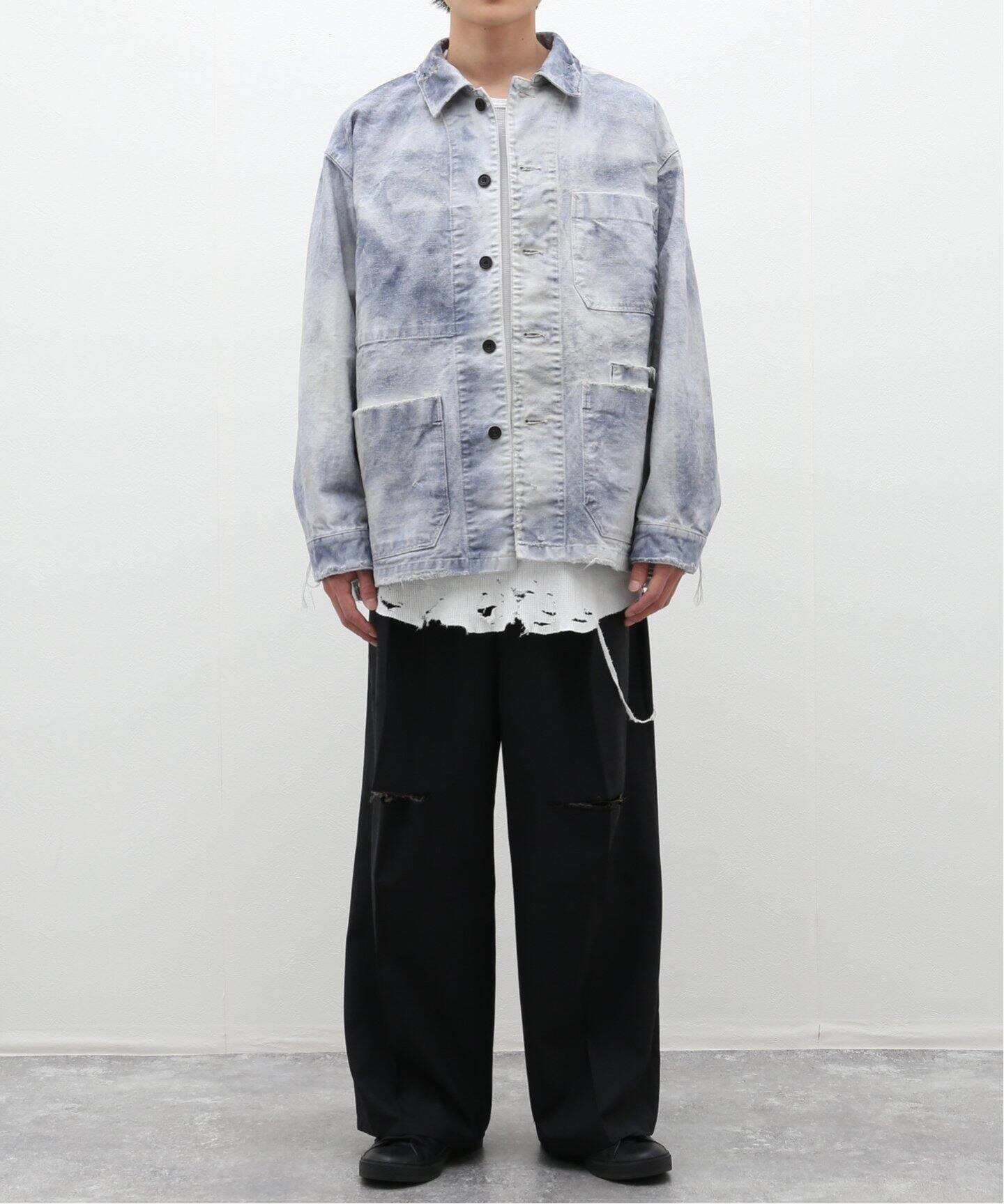 ANCELLM / アンセルム】UNEVEN PAINT COVERALL（カバーオール）｜WISM  