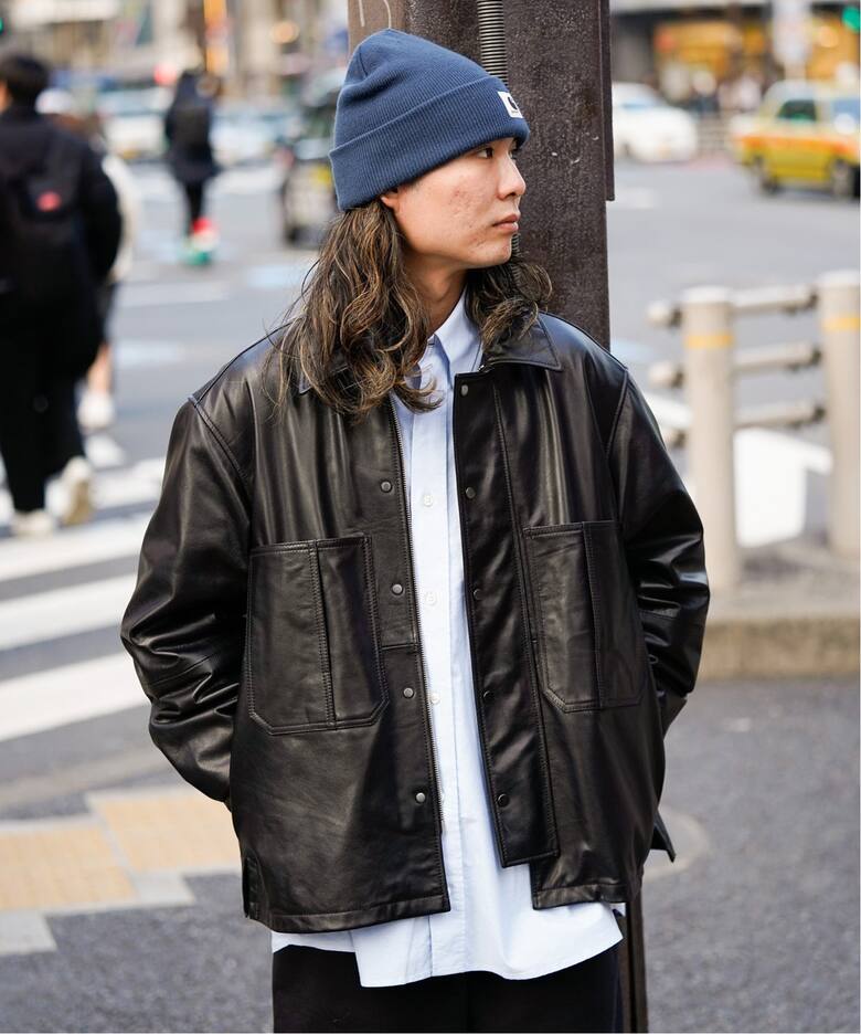 CCU / シーシーユー】WISM 別注 THOMAS COVERALL SHIRT JACKET（レザー  