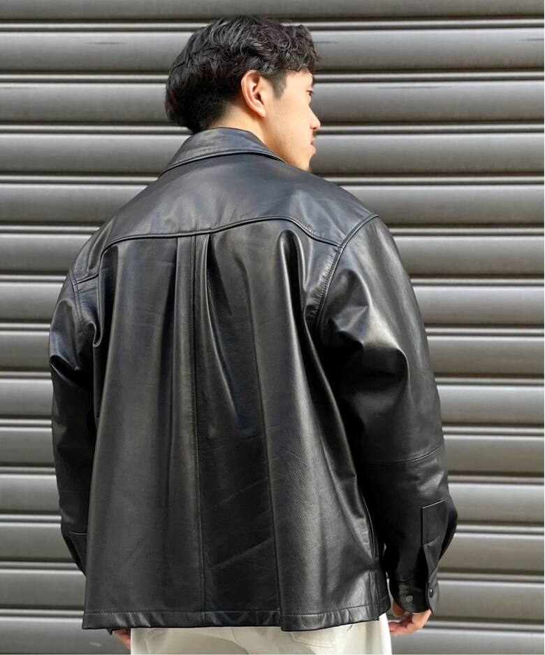CCU / シーシーユー】WISM 別注 THOMAS COVERALL SHIRT JACKET（レザー 