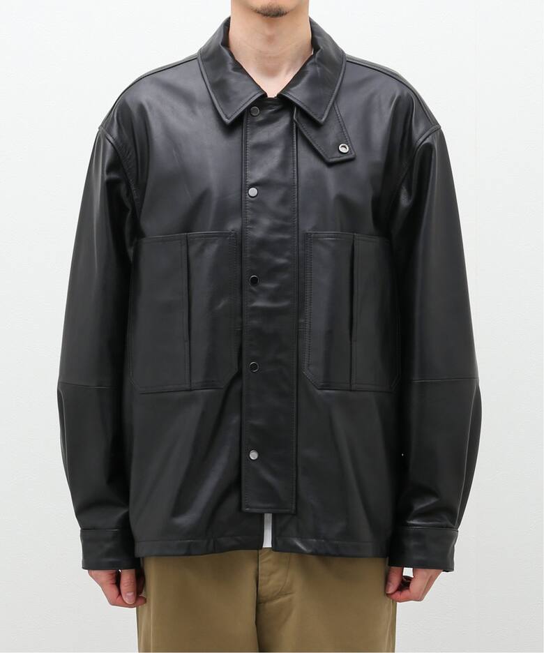CCU / シーシーユー】WISM 別注 THOMAS COVERALL SHIRT JACKET（レザー 