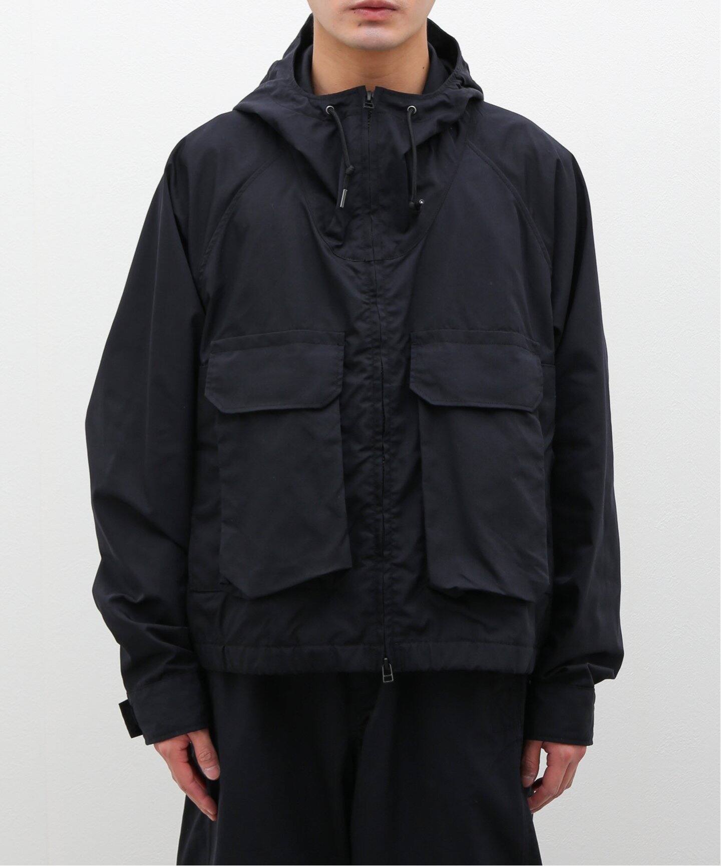 URU / ウル】NYLON SILK - HOODED ZIP UP BLOUSON（ナイロンジャケット 