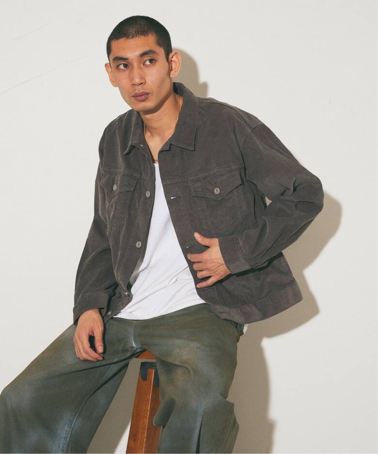 LAST NEST CORDUROY EMBLEM 楽しくっ JACKET スタジャン