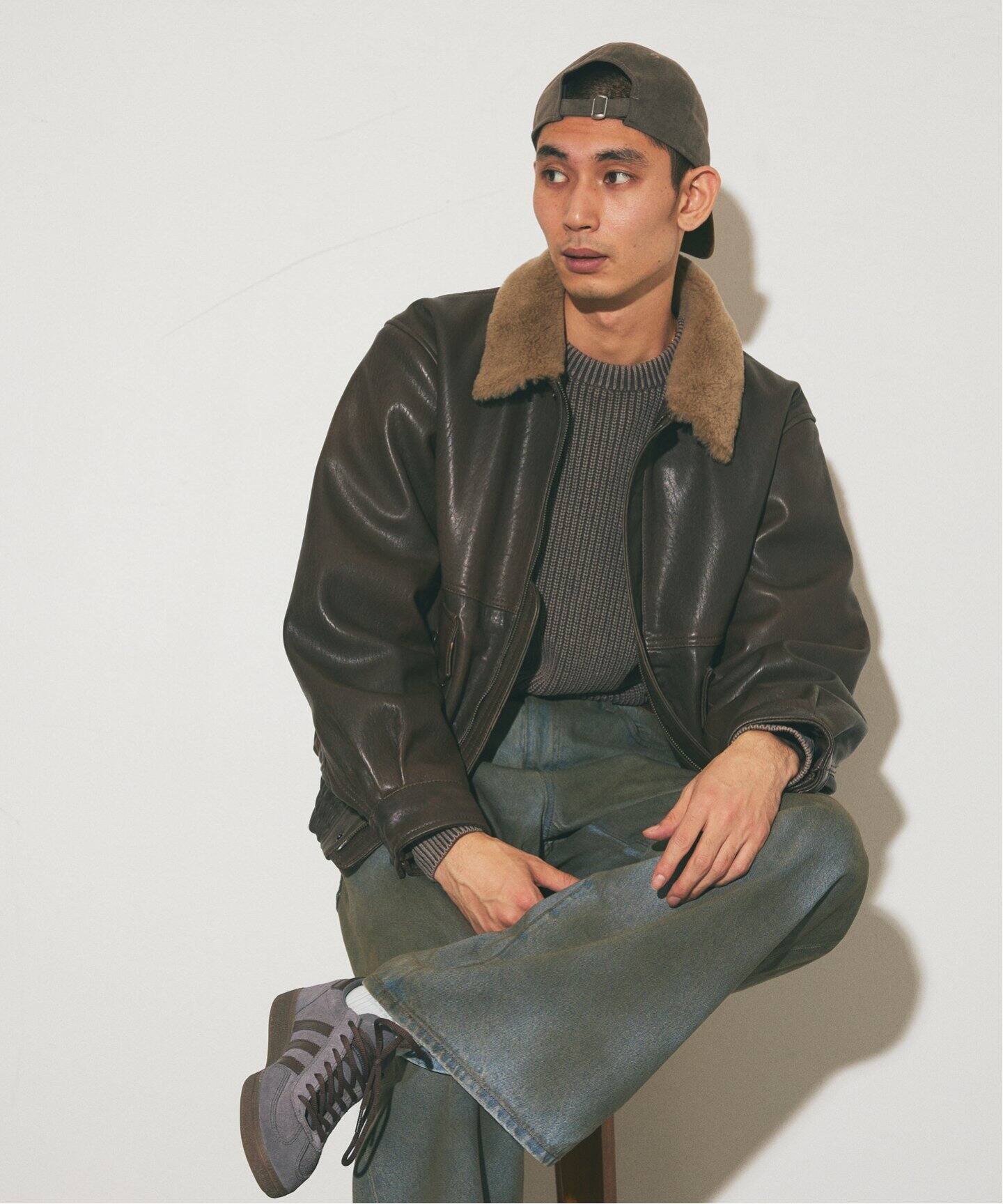 ラムレザー ヴィンテージ ボアブルゾン（レザージャケット）｜JOURNAL  