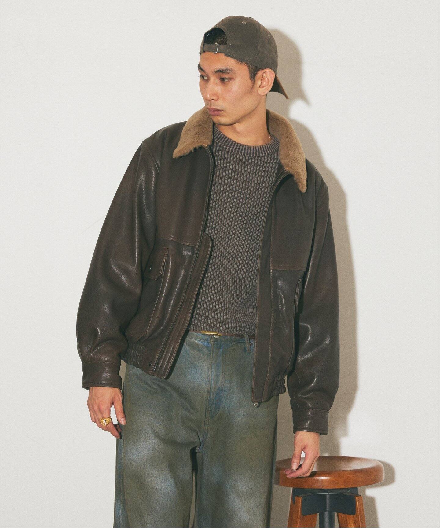 ラムレザー ヴィンテージ ボアブルゾン（レザージャケット）｜JOURNAL  