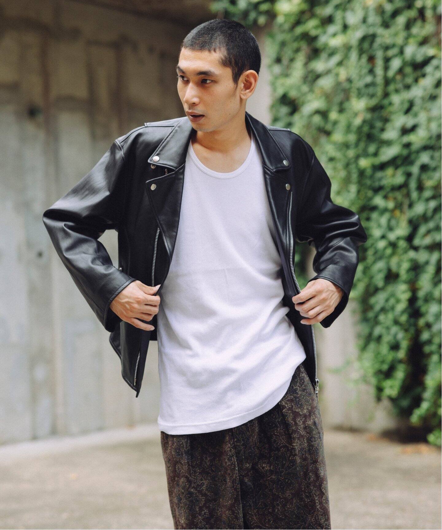 シープレザー ダブルライダースジャケット（レザージャケット  