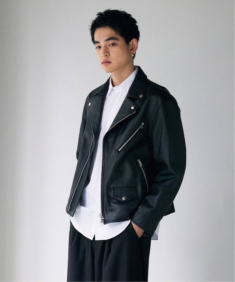 シープレザー ダブルライダースジャケット（レザージャケット  