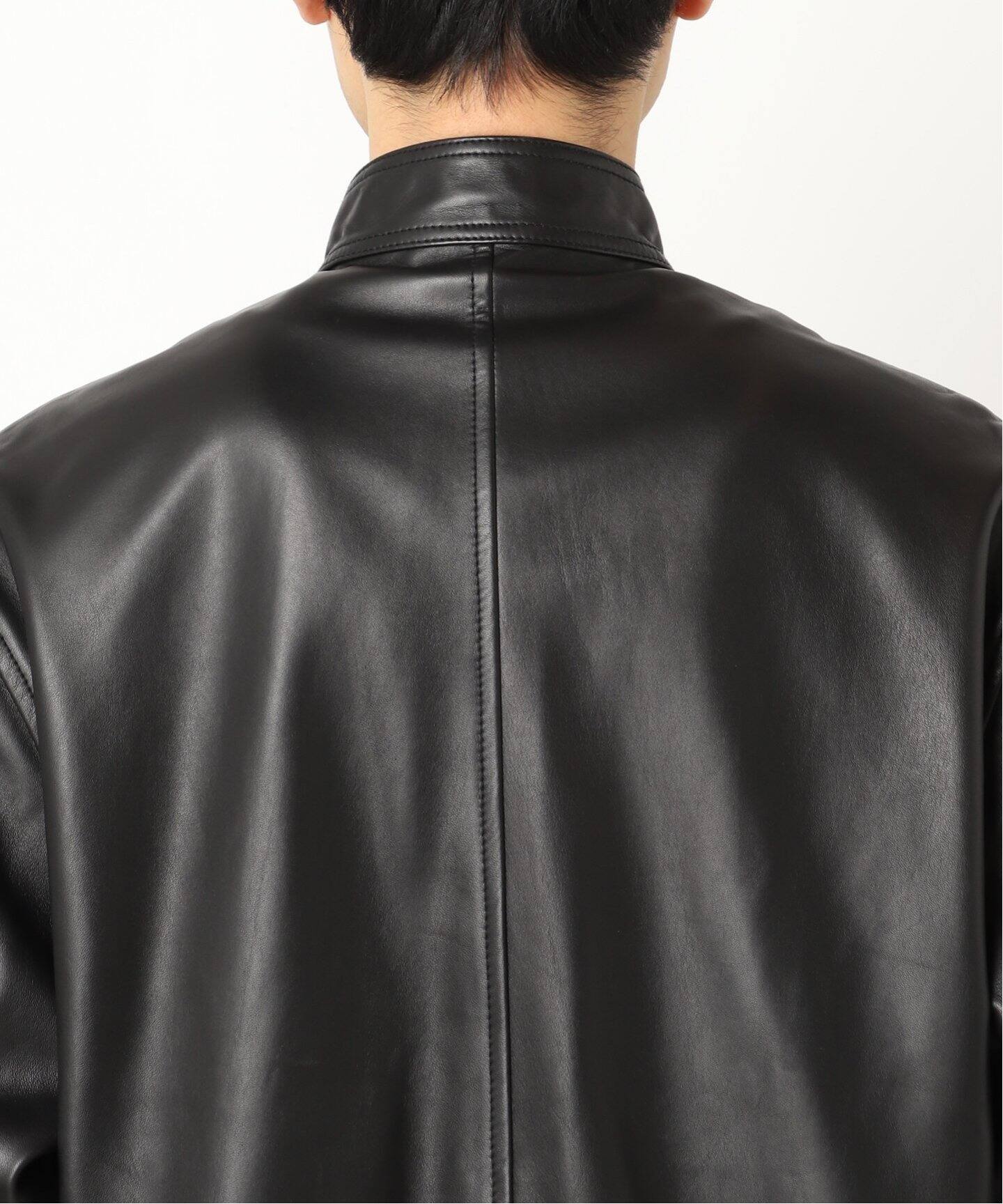 PRADA フード付きナッパレザージャケット ブラック せんし
