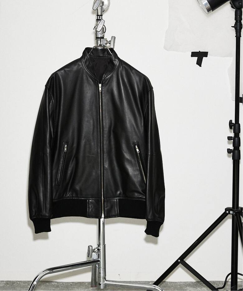 2024aw sizeL 新品 RRL インディゴ レザー ボンバー 古き ジャケット 