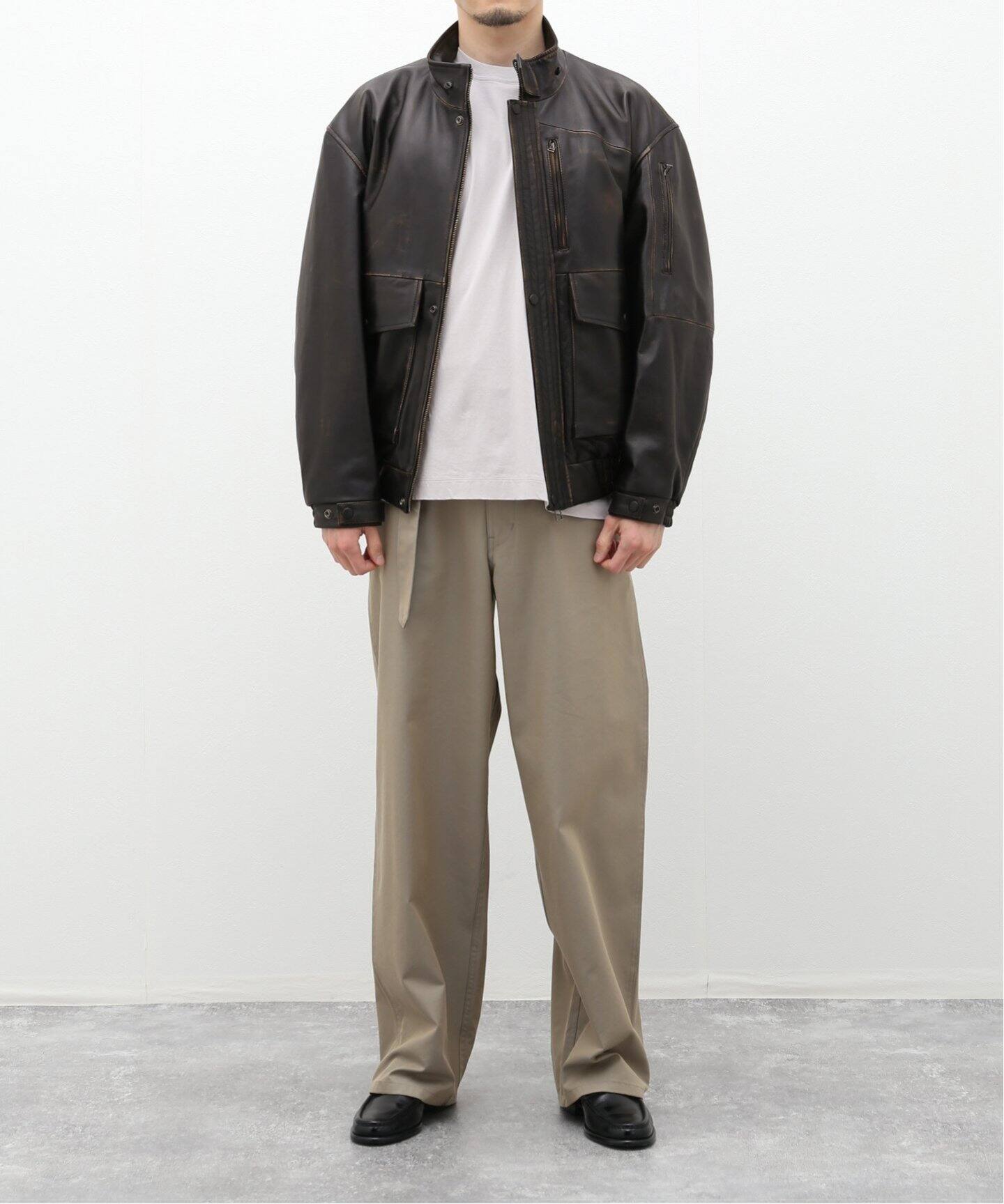 CCU / シーシーユー】MORGAN BOMBER JACKET（レザージャケット  