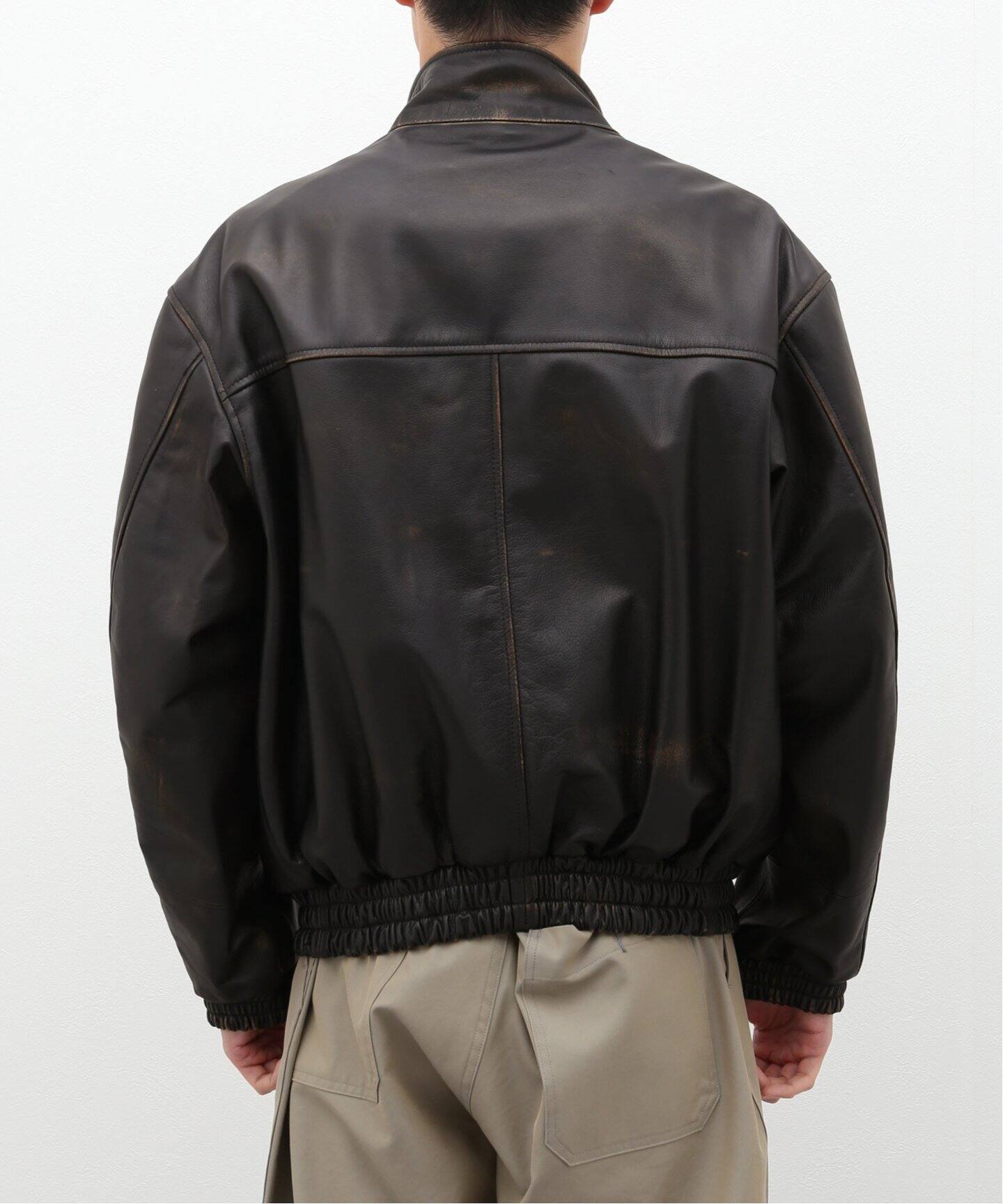 CCU / シーシーユー】MORGAN BOMBER JACKET（レザージャケット  