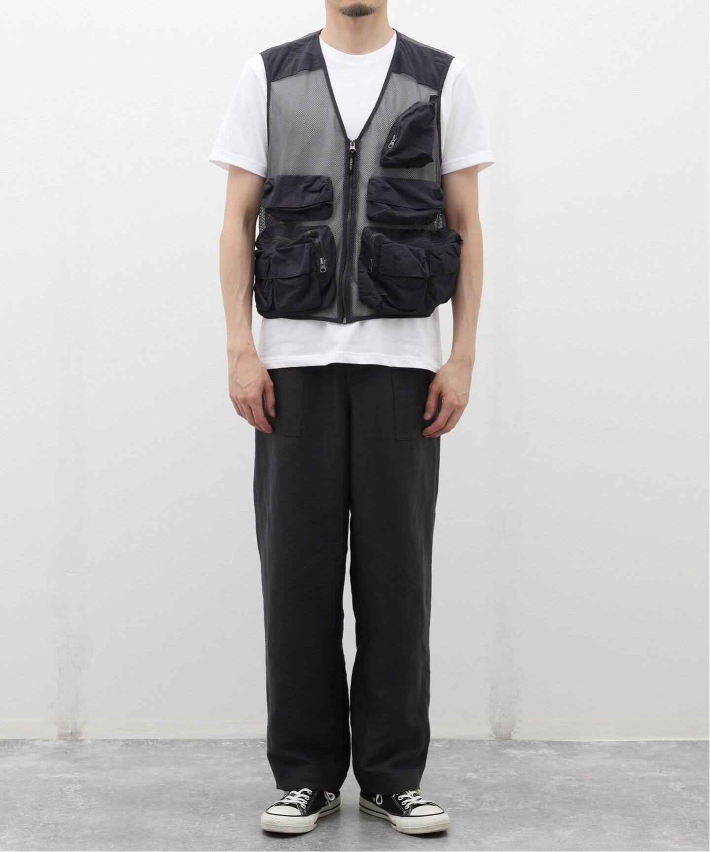 BOILER ROOM / ボイラールーム MESH CARGO VEST SS24JK04BLK（ベスト 