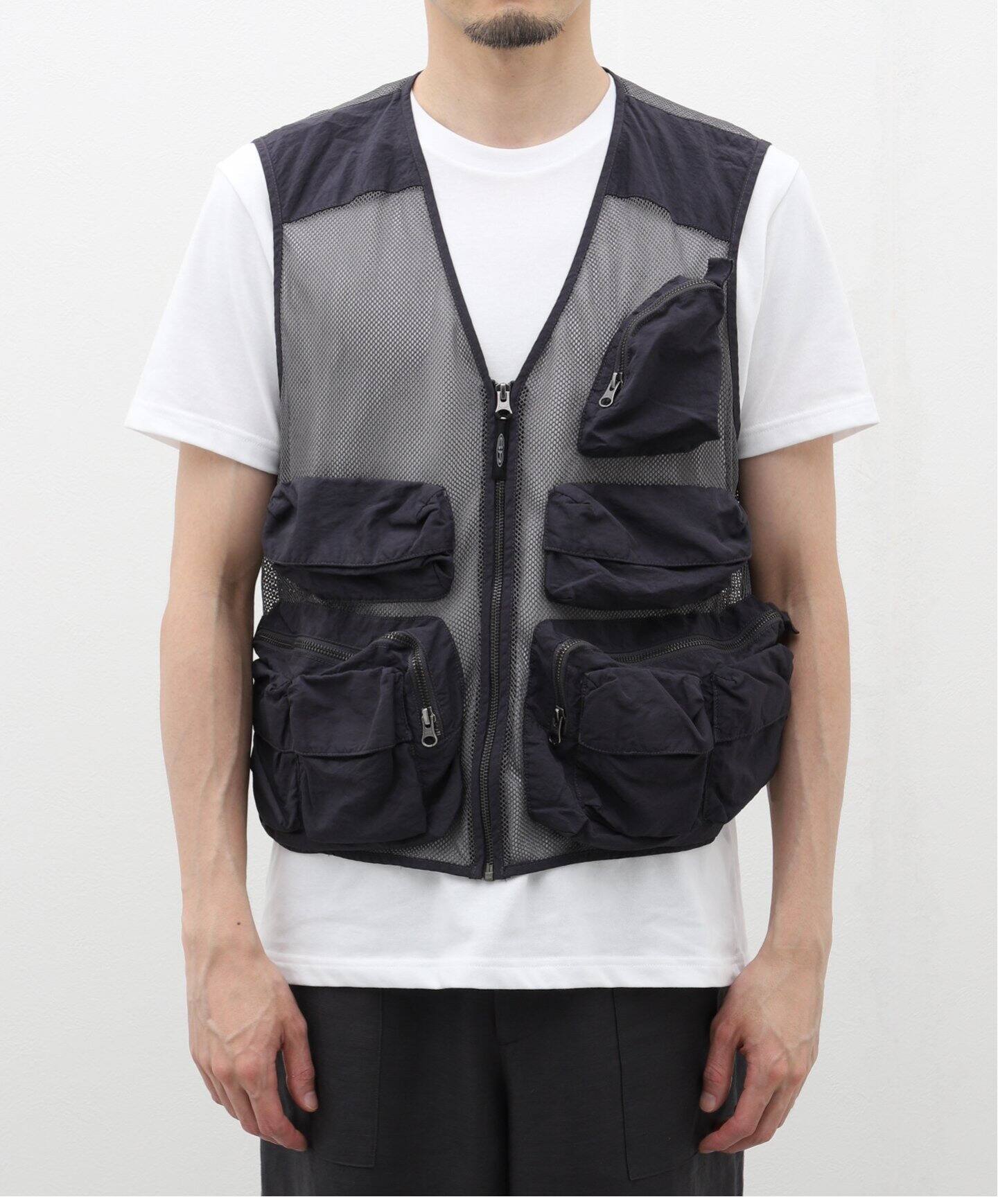 BOILER ROOM / ボイラールーム MESH CARGO VEST SS24JK04BLK（ベスト 