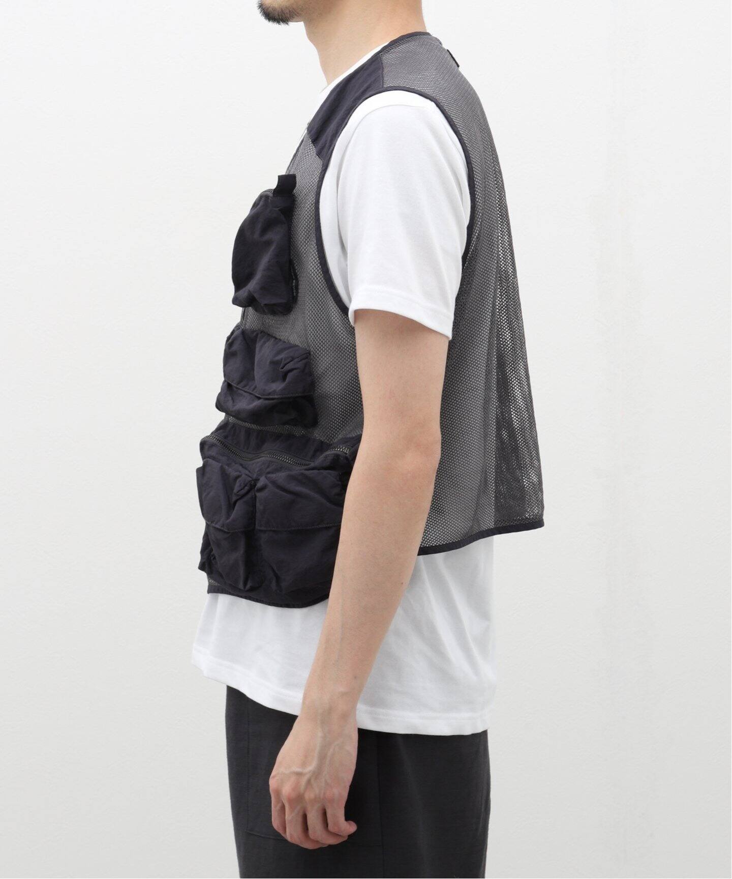 BOILER ROOM / ボイラールーム MESH CARGO VEST SS24JK04BLK（ベスト 