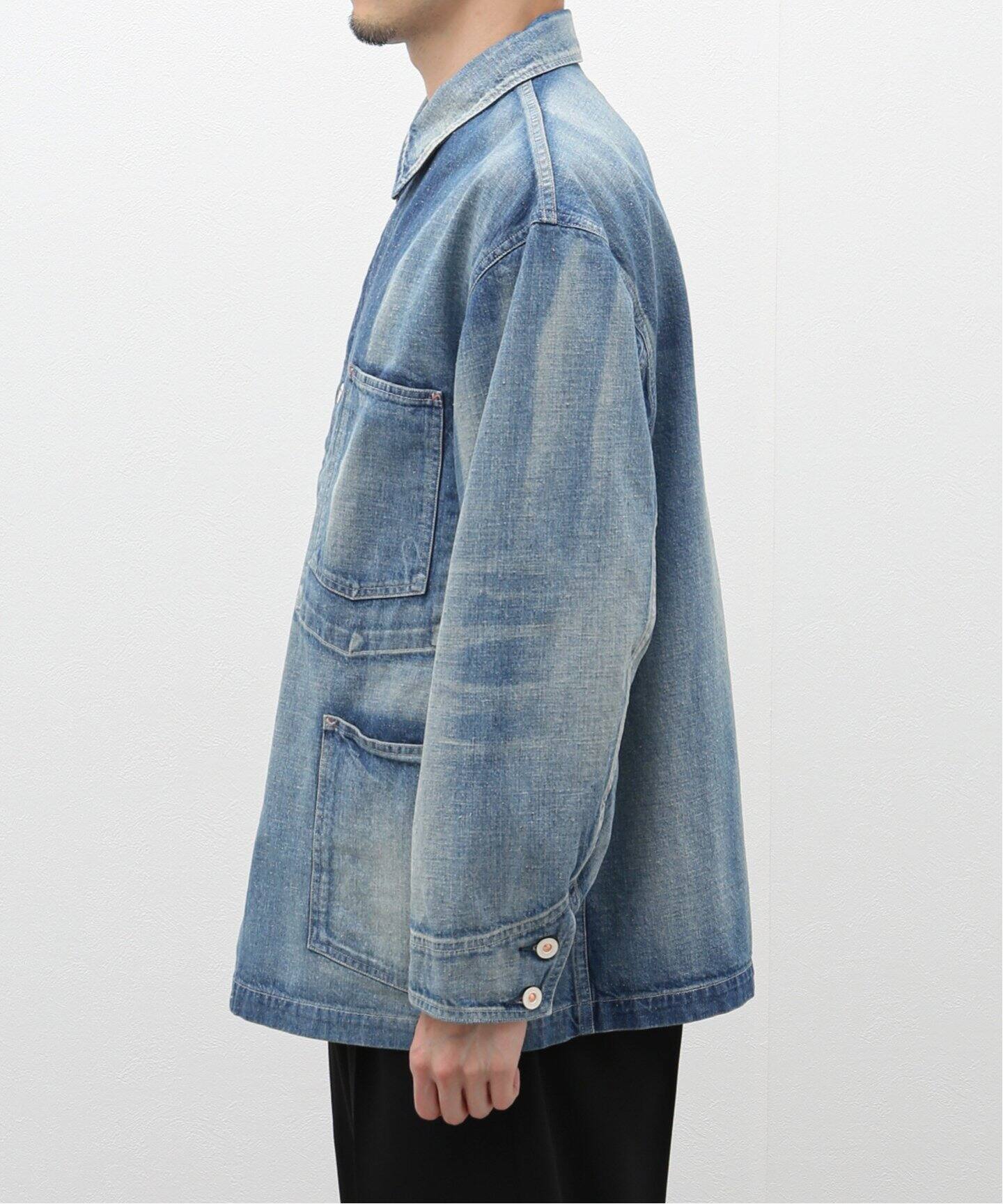 HERILL / Nep denim Coverall jacket 24-011-HL-8100-1（カバーオール 