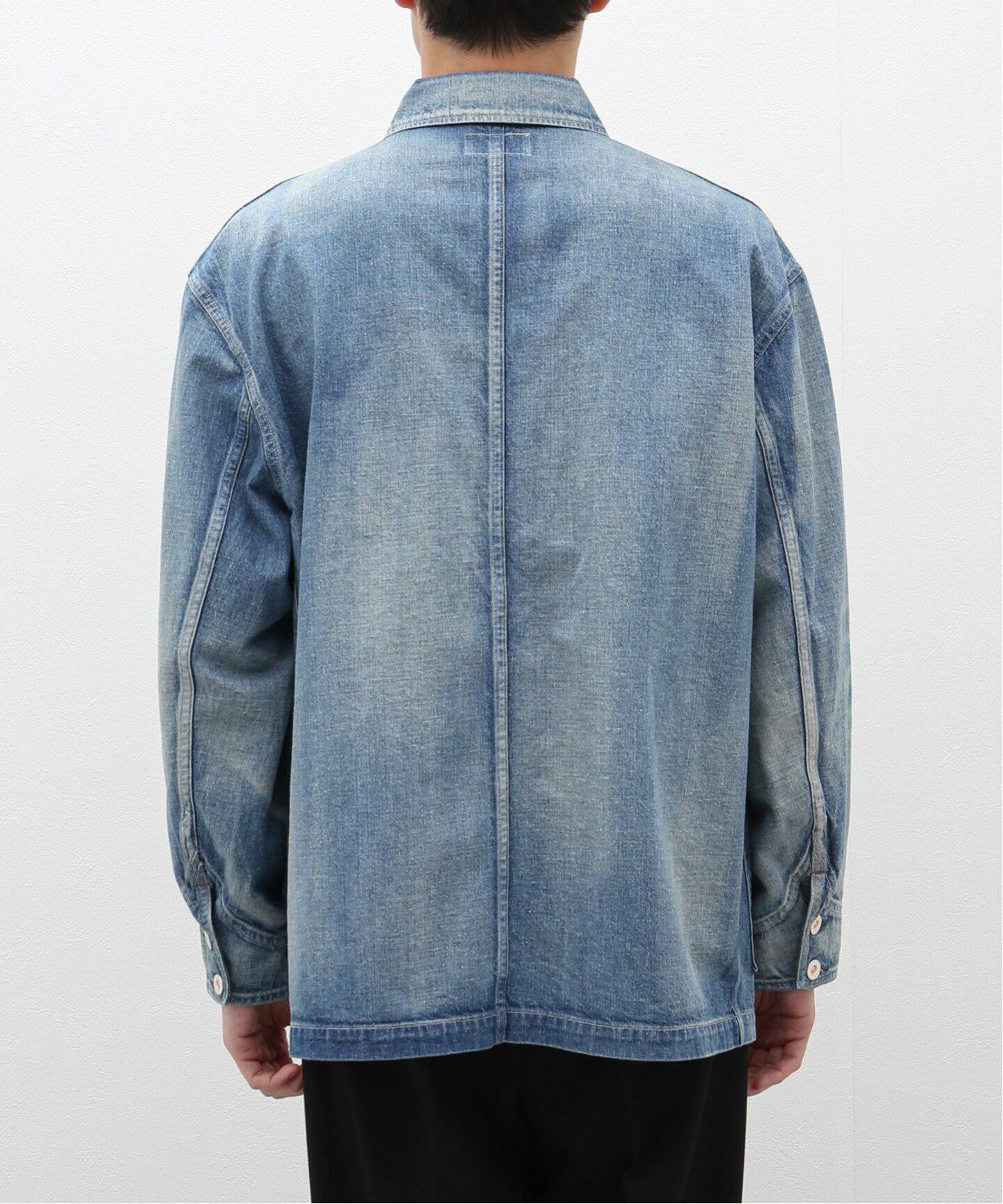 HERILL / Nep denim Coverall jacket 24-011-HL-8100-1（カバーオール 