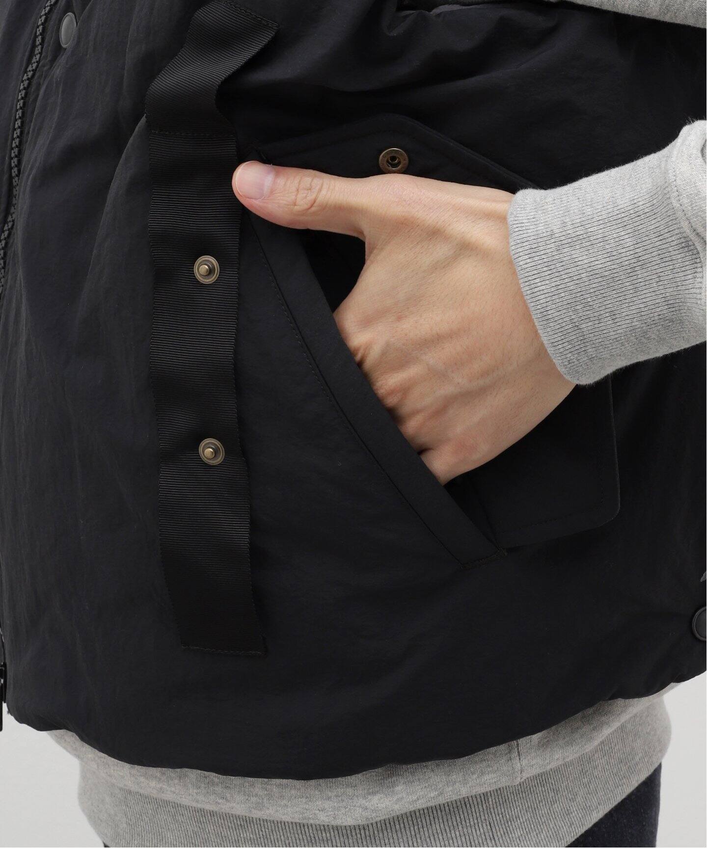 Gurank Padded vest ブラック グランク ベスト 中綿