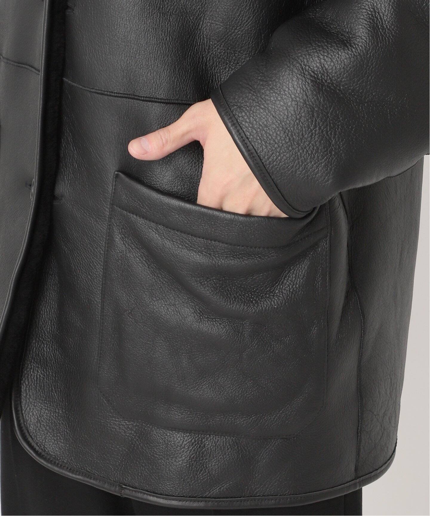 FOLL / フォル】german mouton reversible blouson（レザー