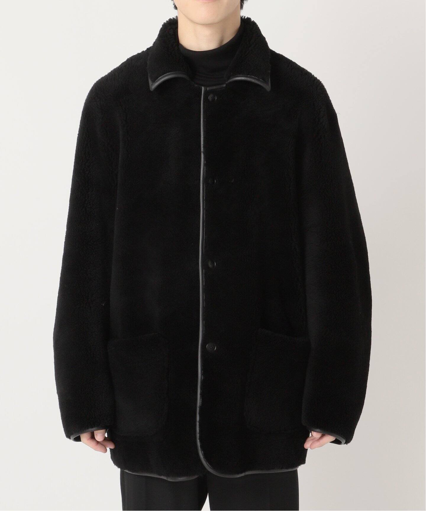 ジャケット・アウター mavimoon Reversible Blouson FOLL / フォル】german mouton reversible blouson（レザー