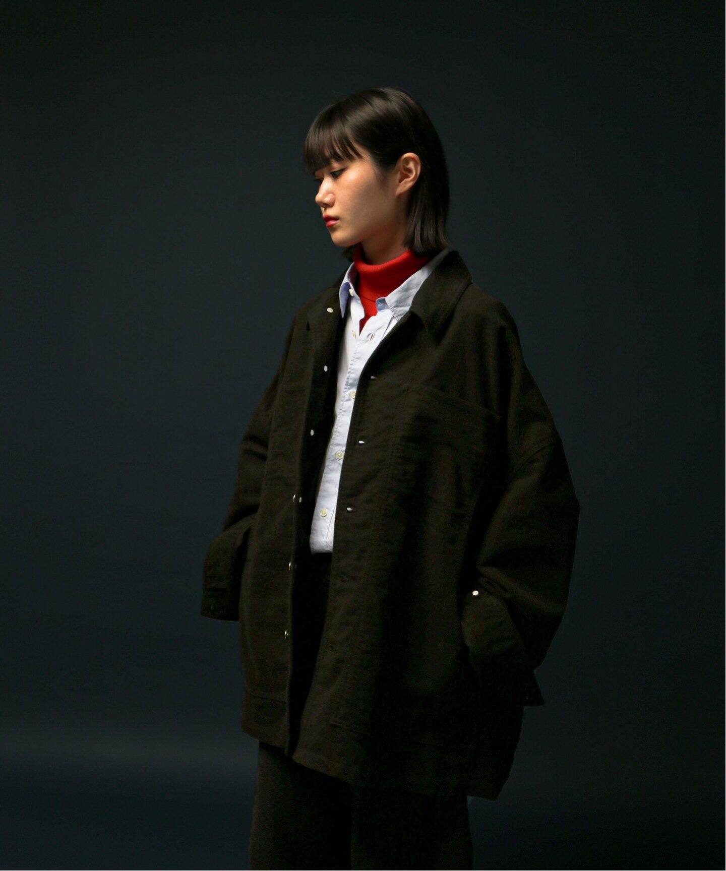 FOLL 】cocoon moleskin wardrobe blouson FOLL 】cocoon moleskin wardrobe blouson