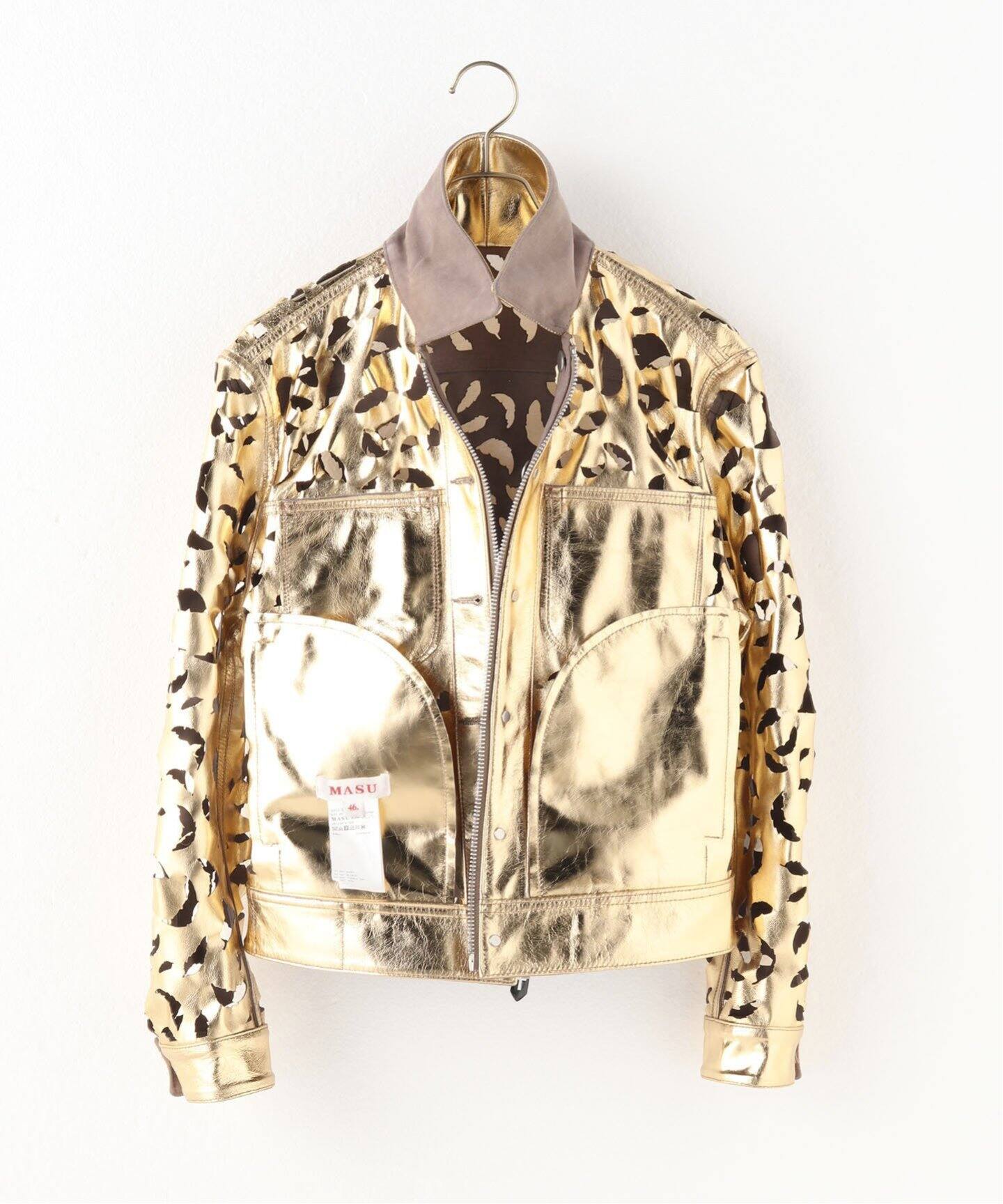 MASU 24SS WINGCUT LEATHER TRUCKER JACKET