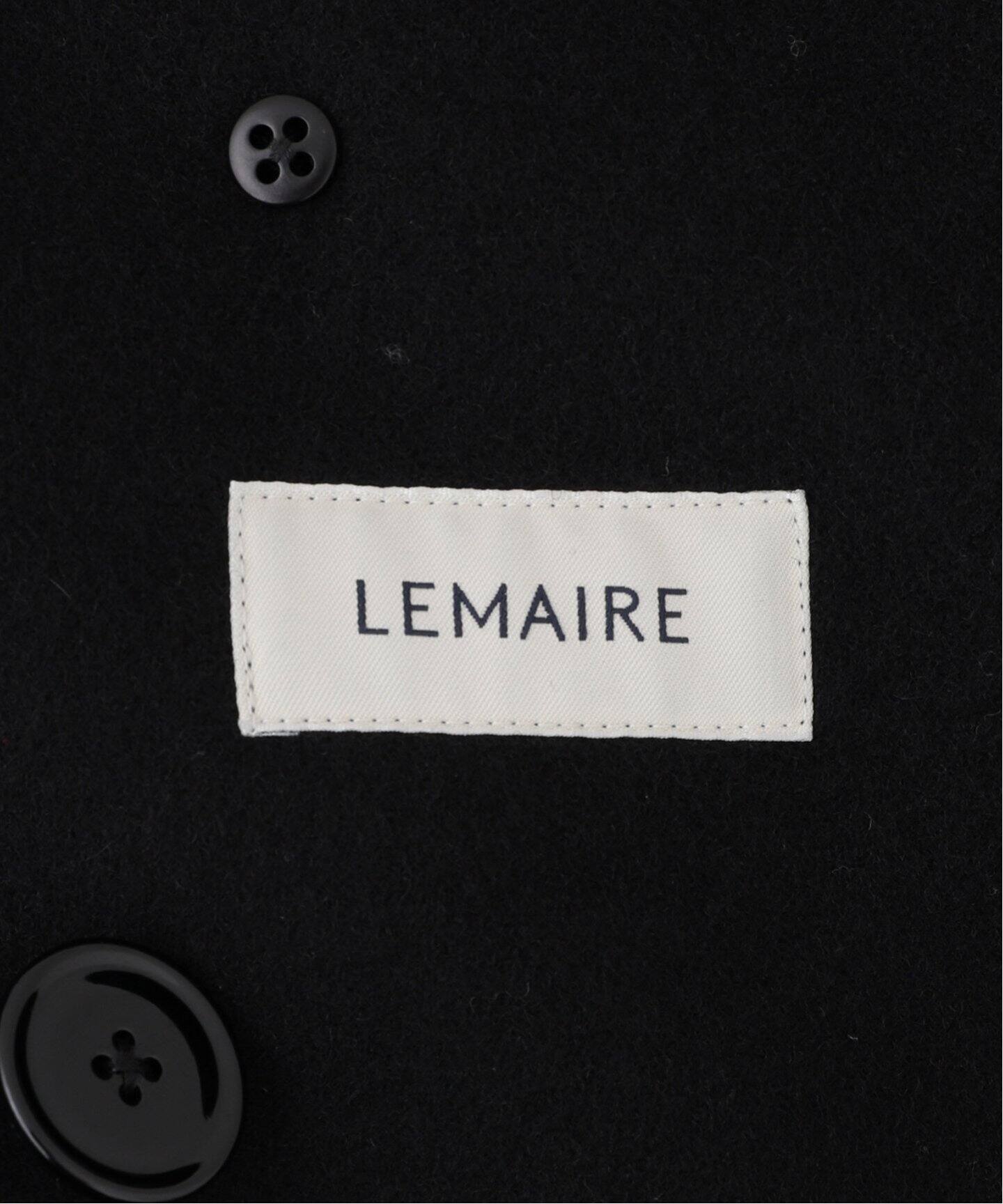 【美品】【46】24AW LEMAIRE ブラック Dispatch ピーコート 感謝の声続々！ LEMAIRE 美品】【46】24AW ブラック ピーコート