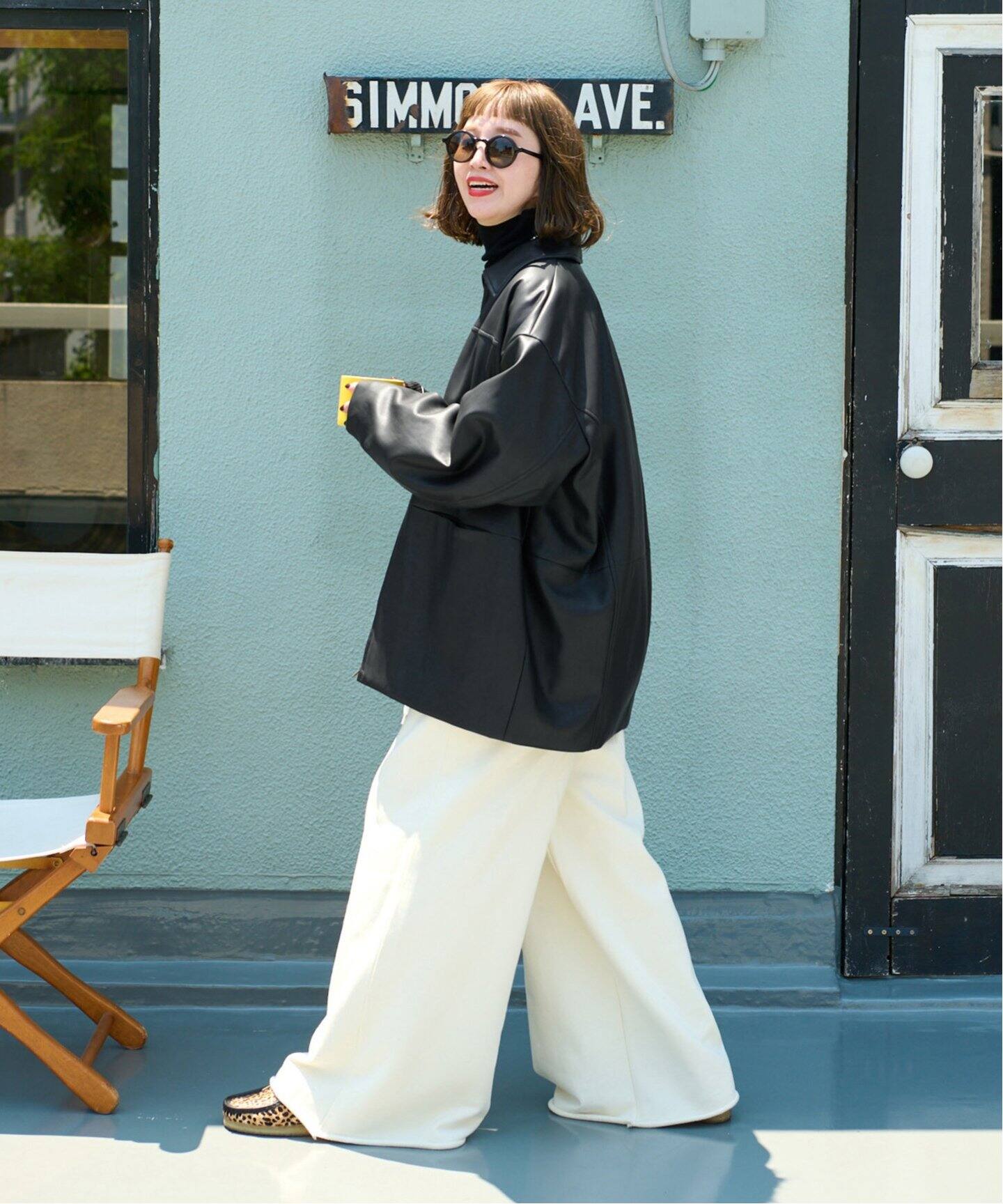 Gleamy/グリーミー フェイクレザーブルゾン（その他ブルゾン／アウター  