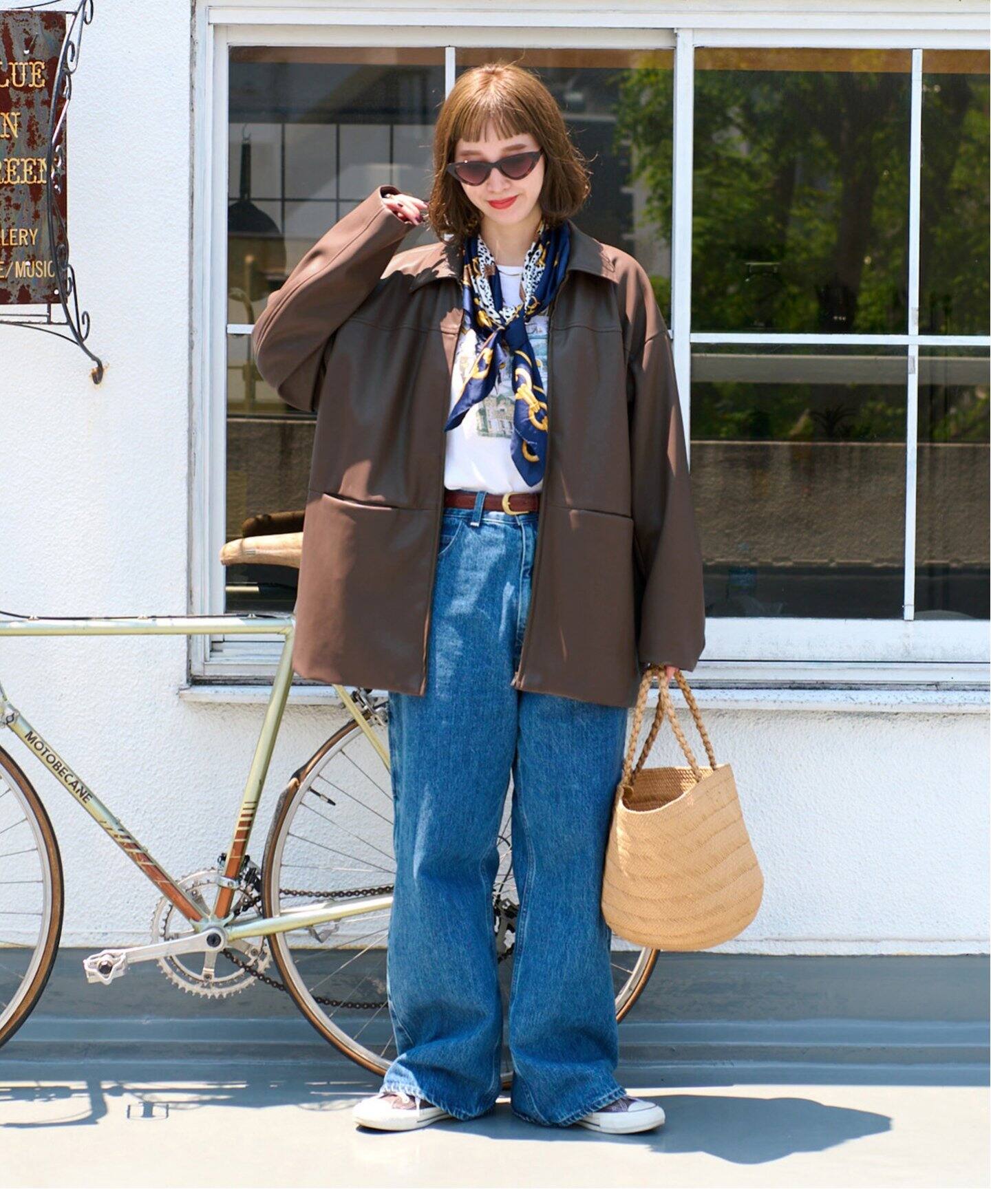 Gleamy/グリーミー フェイクレザーブルゾン（その他ブルゾン／アウター  