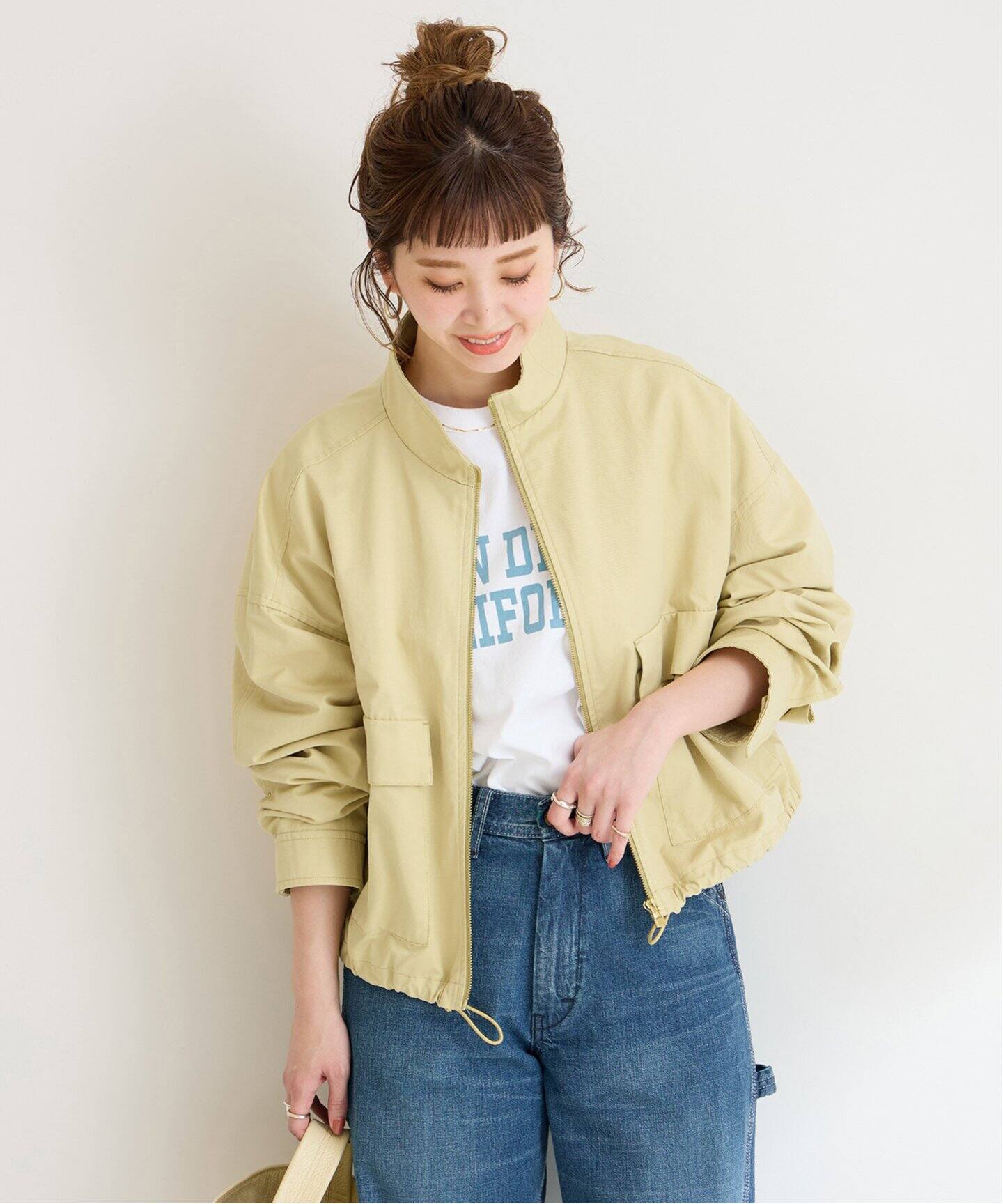 クロップ丈ブルゾン（その他ブルゾン／アウター）｜B.C STOCK（ベー 