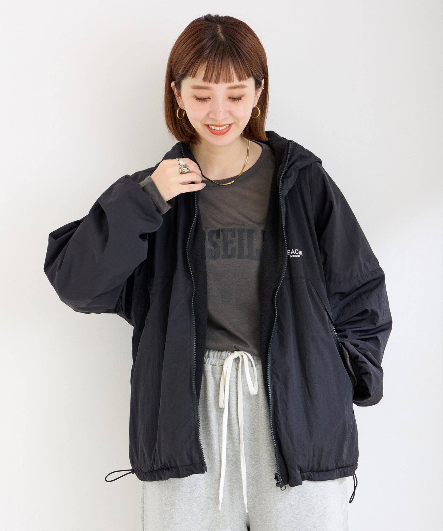 リバーシブルブルゾン Don't Attack Me パーカー アウター KEN VALIDO