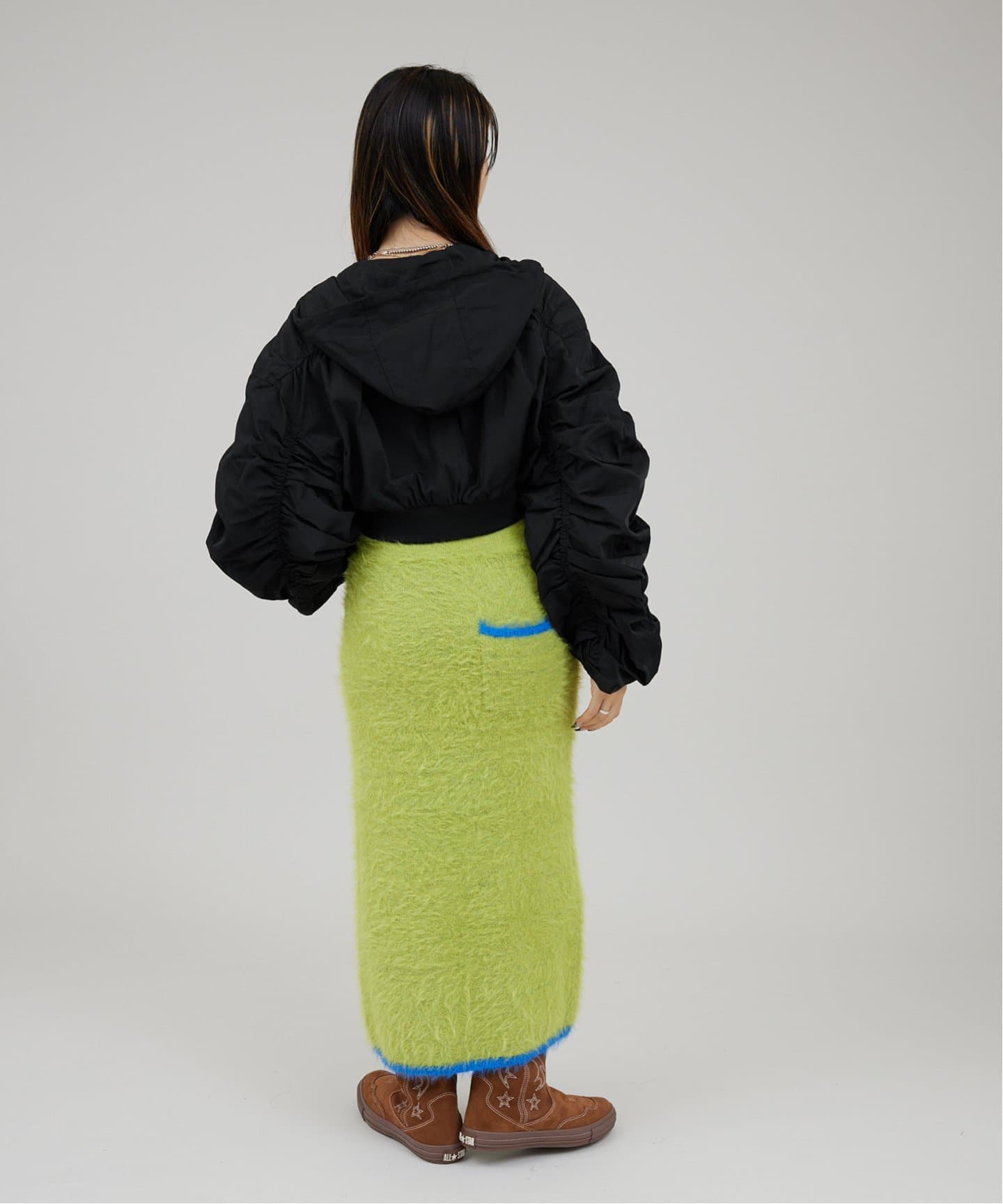 ANNASUI NY シャーリングショートジャケット シャカ2シャーリングショートMA-1 – ANNA SUI NYC