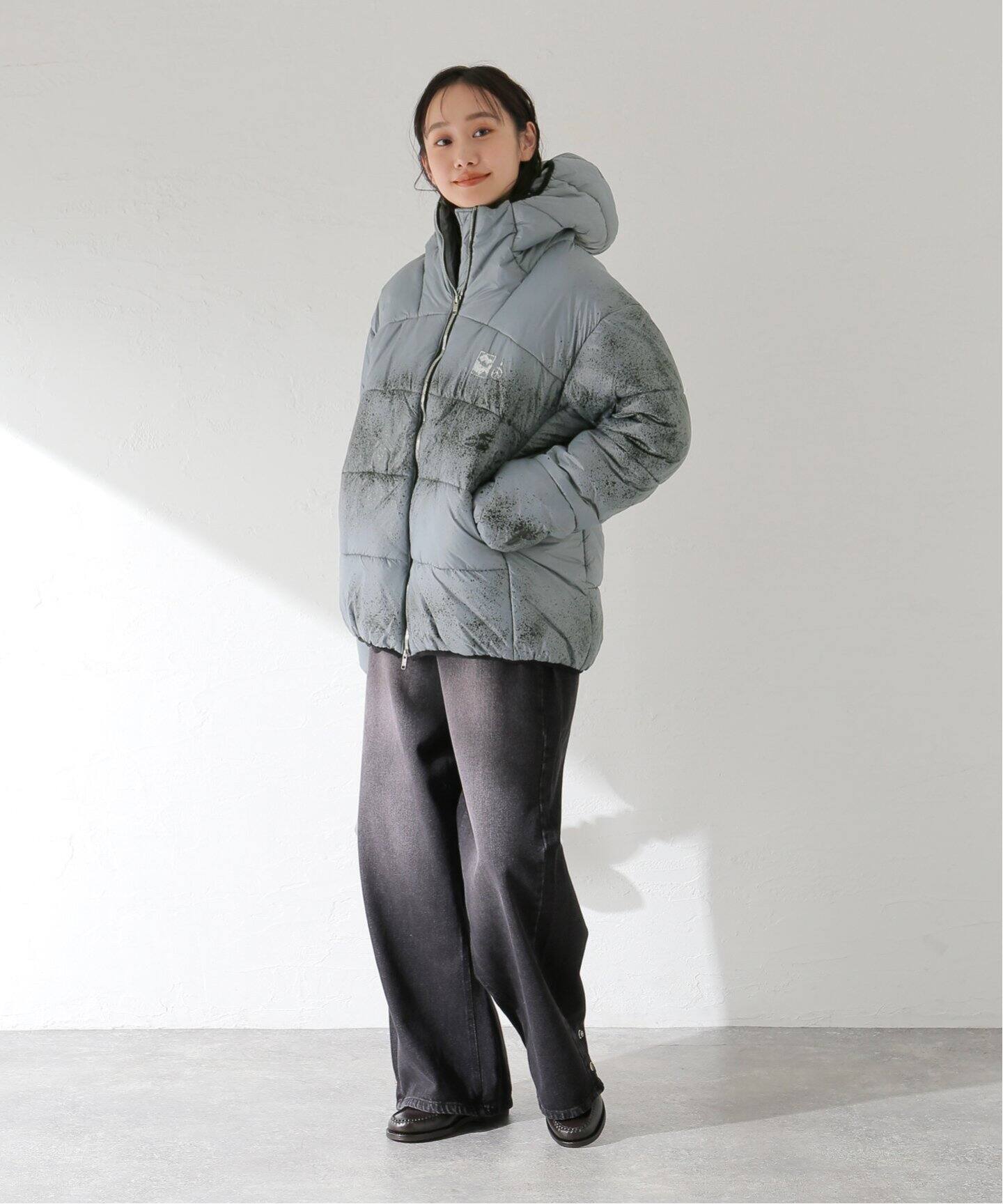 NOMA t.d. / ノーマティーディー Hand Dyed Hooded Puffer Jacket 