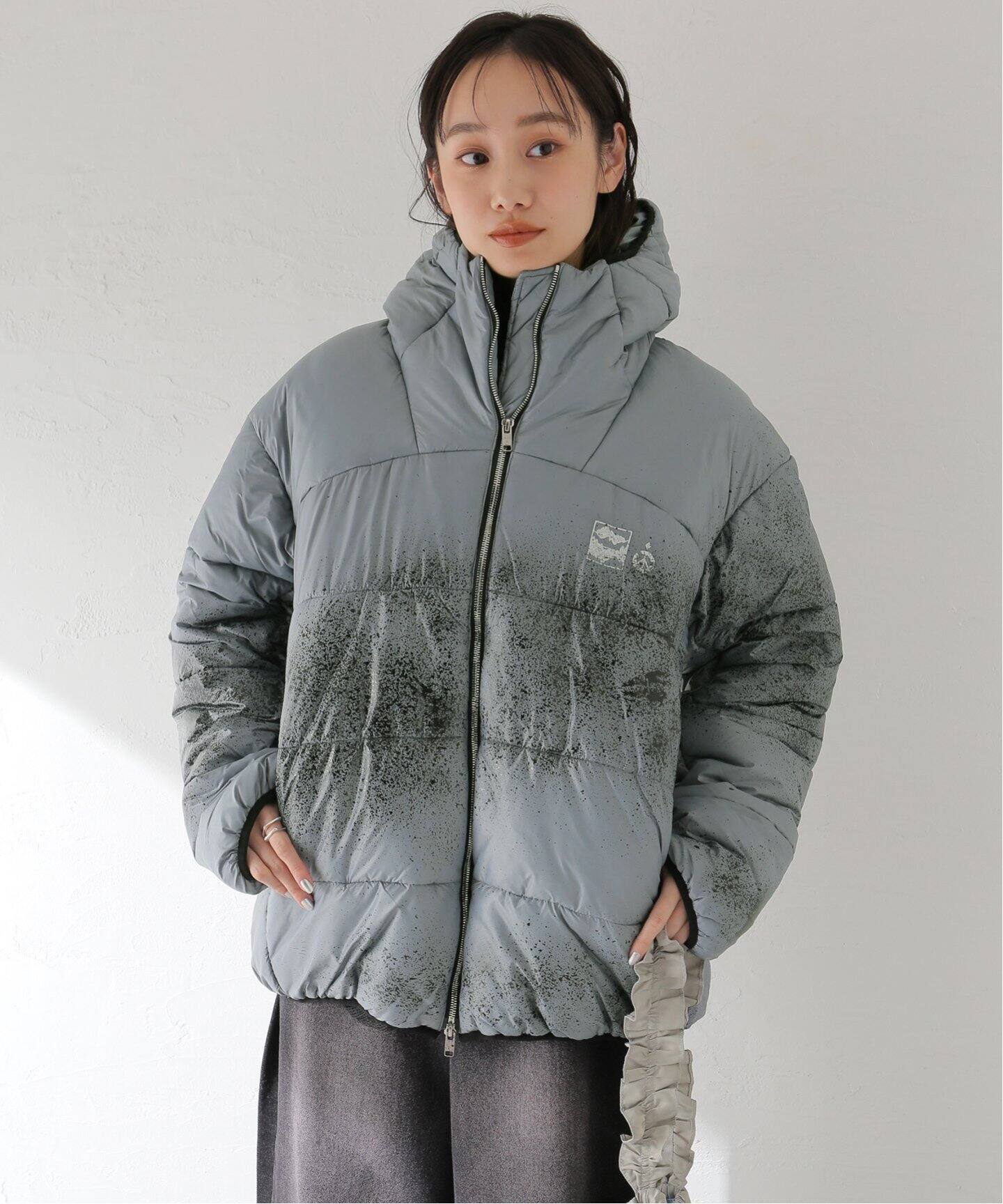 NOMA t.d. / ノーマティーディー Hand Dyed Hooded Puffer Jacket 