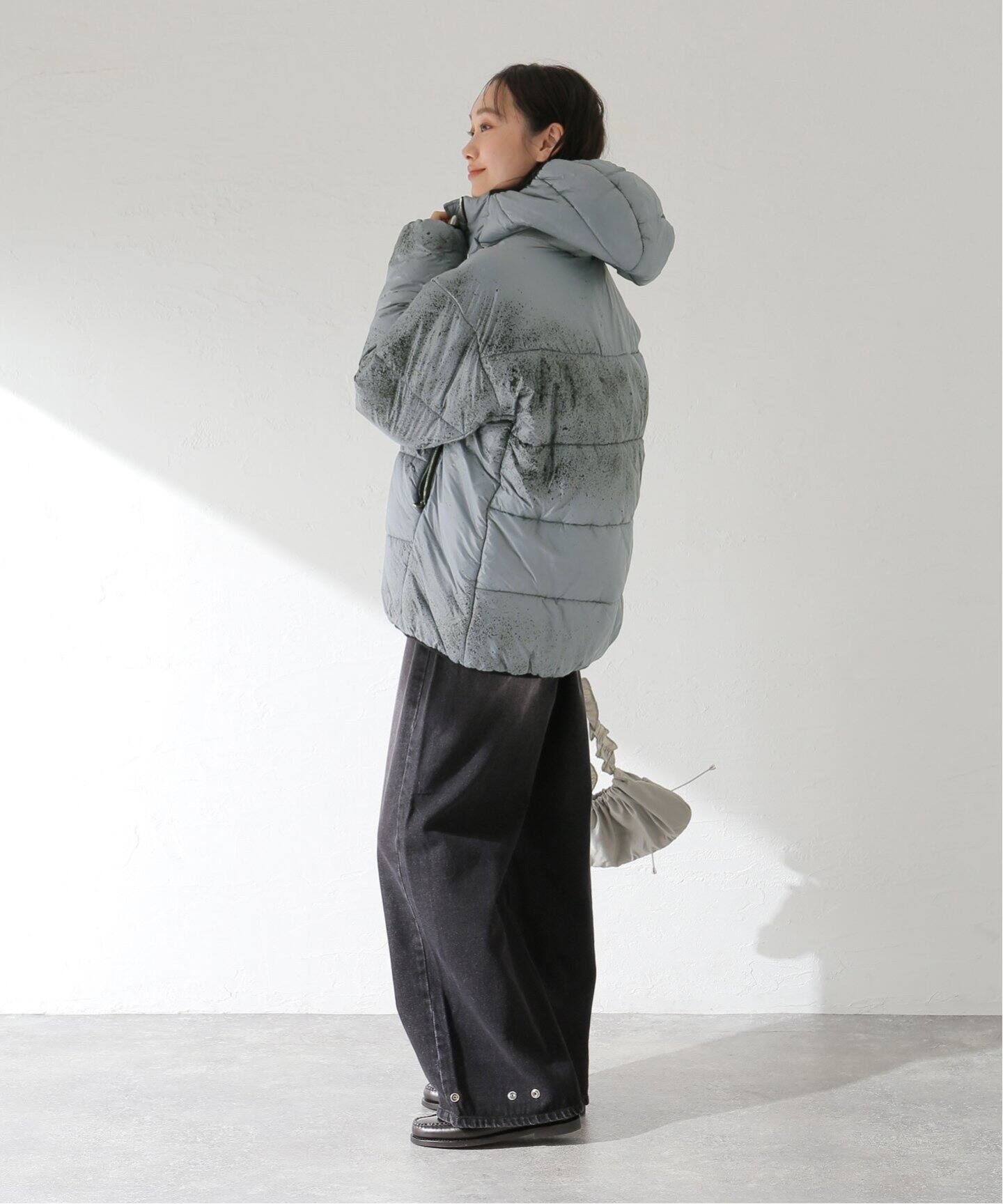 NOMA t.d. / ノーマティーディー Hand Dyed Hooded Puffer Jacket 