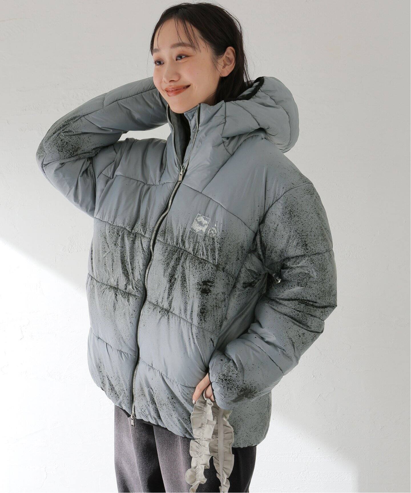 NOMA t.d. / ノーマティーディー Hand Dyed Hooded Puffer Jacket 