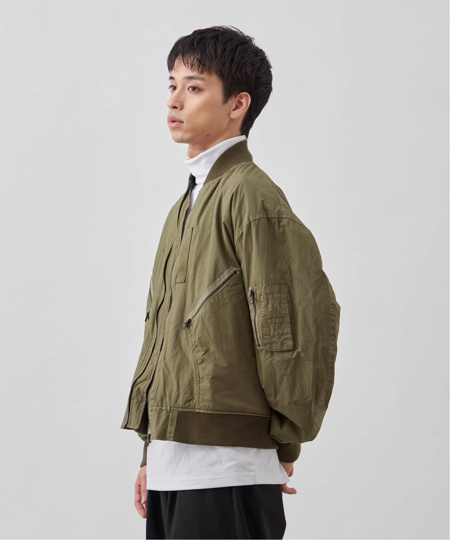 TUCK BLOUSON モノトーンチェック タックMA-1ブルゾン black3.jpg?fitin=720:720