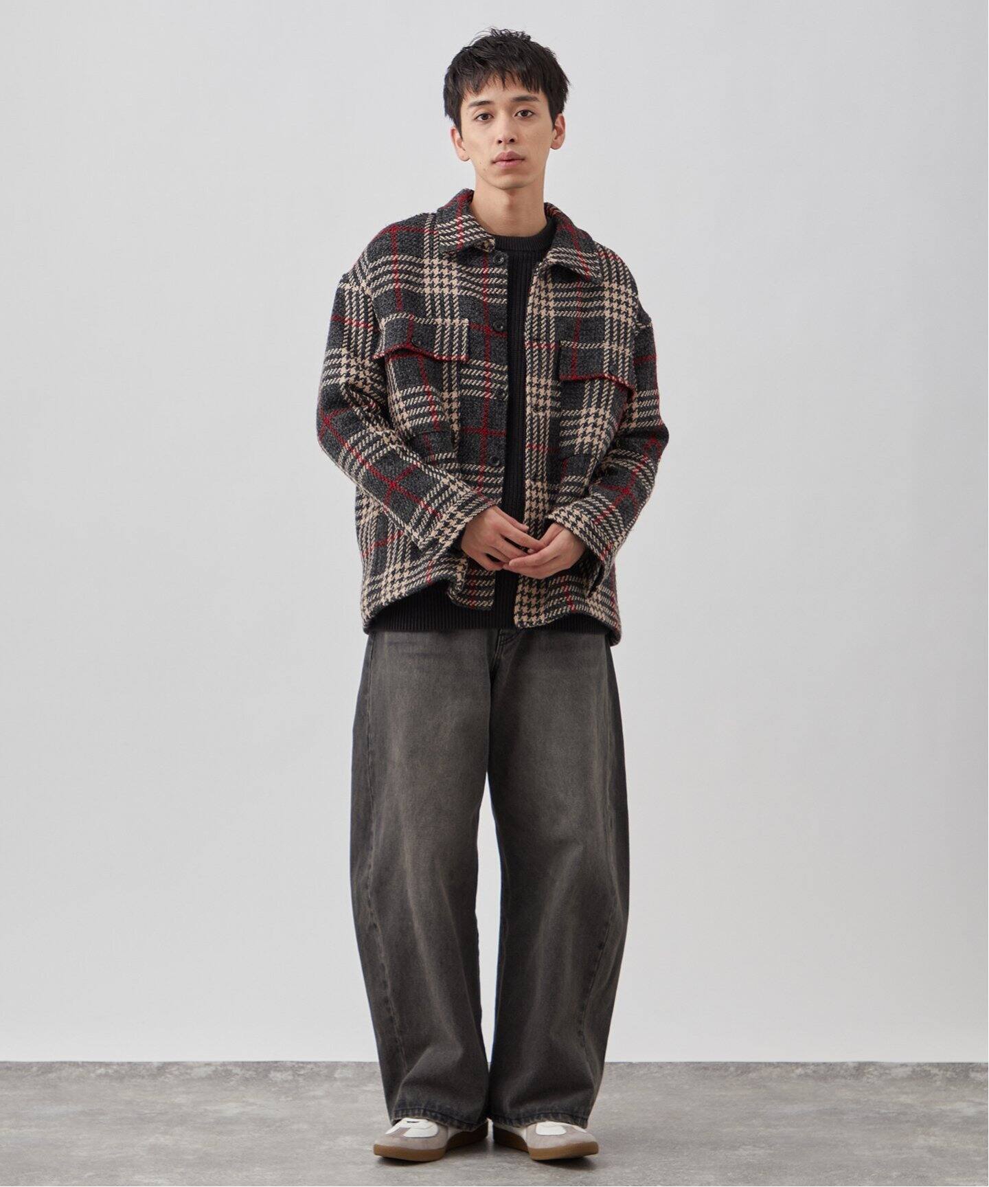 TWEED CPO シャツブルゾン（中綿・キルティング）｜B.C STOCK（ベー